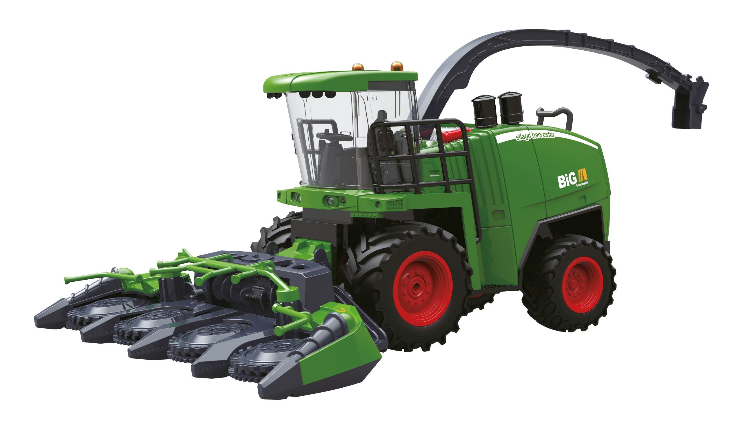 efaso RC-Traktor 6602H RC Maishäcksler 1:24 - ferngesteuerter Traktor mit Licht&Sound, LED Beleuchtung/bewegliches Schneidwerk/Lange Spielzeit