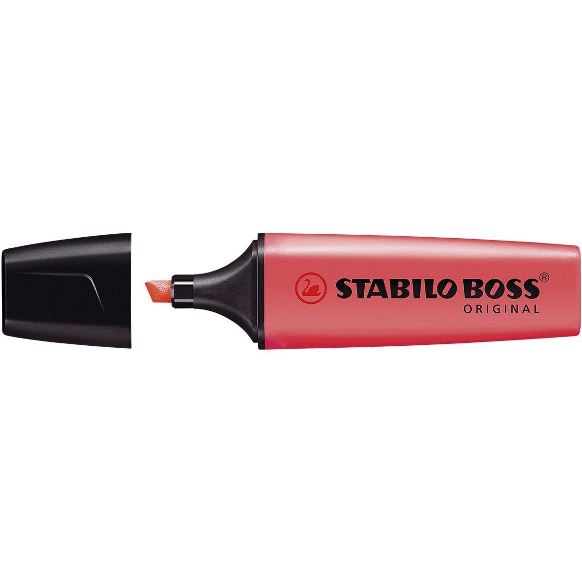 Original, schnelltrockend (1-tlg), STABILO Textmarker, rot Marker BOSS®