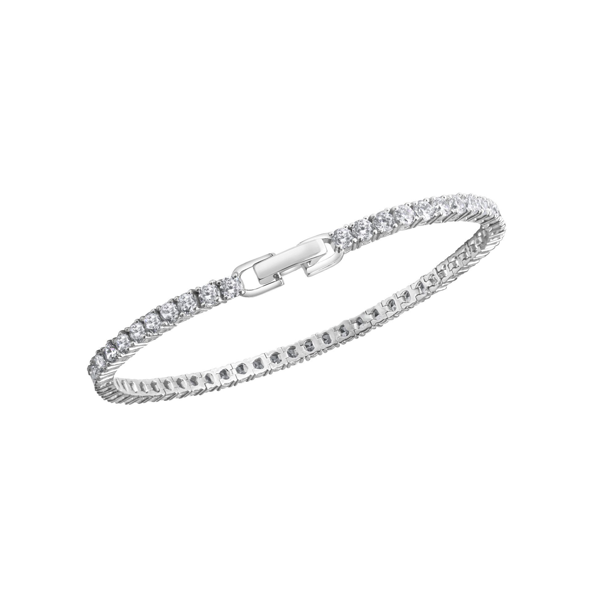 Vivance Armband 925-Sterling Zirkonia rhodiniert Silber