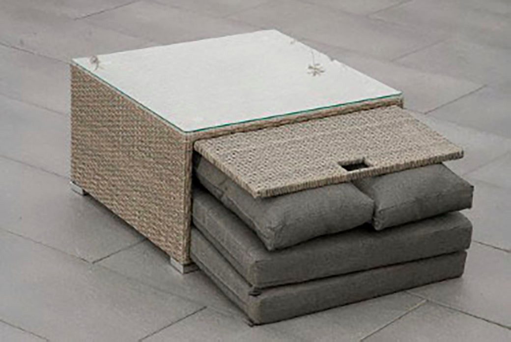 MERXX Gartenlounge-Set Rivello, (23-tlg), inkl. Auflagen, Aufstellmaß BxTxH: 225x225x63 cm