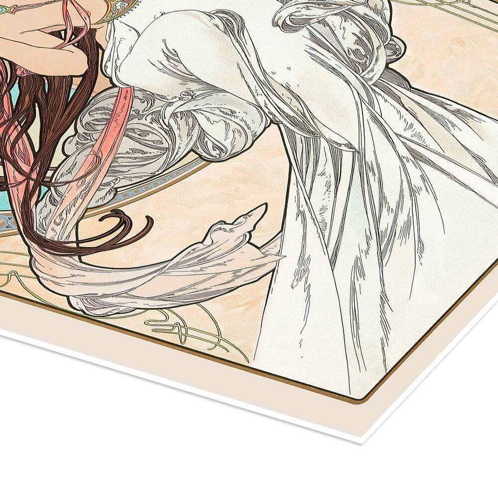 Posterlounge Wandbild Die Vier Künste - Musik, Alfons Mucha, erhältlich als Poster, Leinwandbild, Wandsticker oder Acrylglasbild – Bild 3 von 5