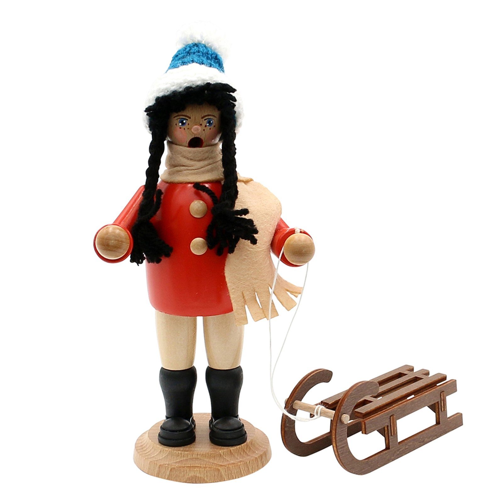 SIGRO Фигурка курильщик Holz Räucherfrau m. Schlitten Julia, (1 St)
