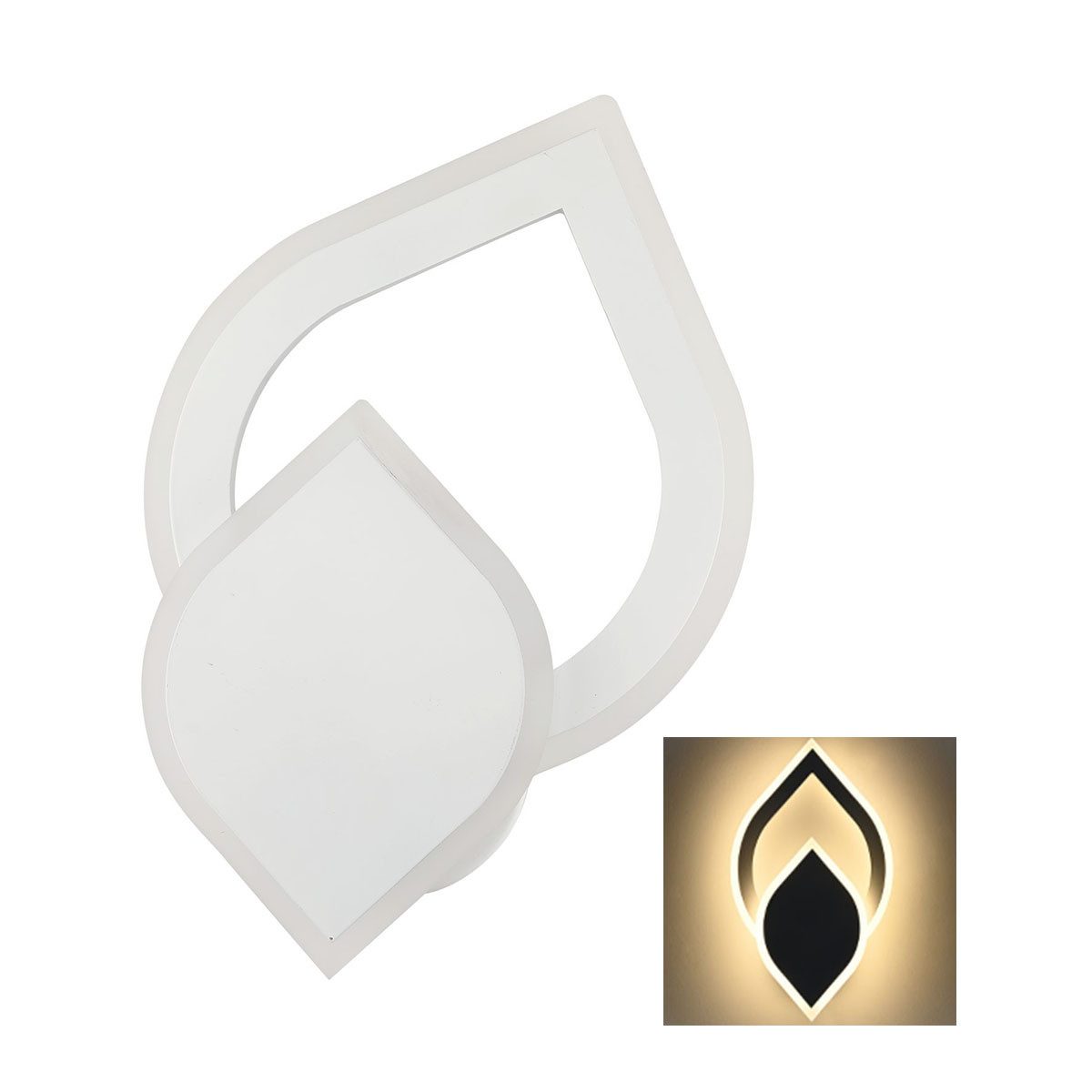 oyajia Wandleuchte Modern LED Wandleuchte, Acryl günstig online kaufen