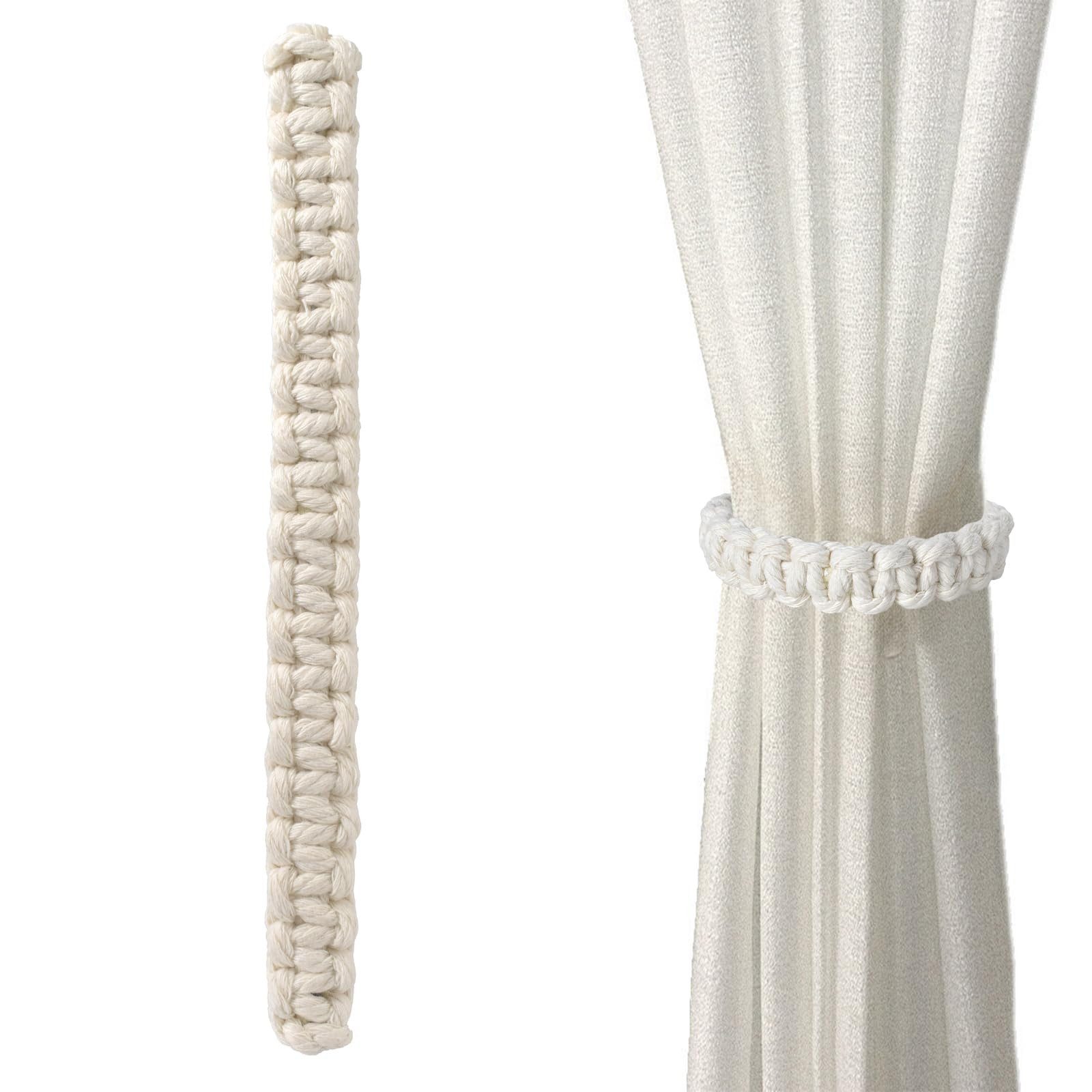 Coonoor Raffhalter Geflochtener Vorhang Raffhalter, Raffhalter Boho Vorhang günstig online kaufen