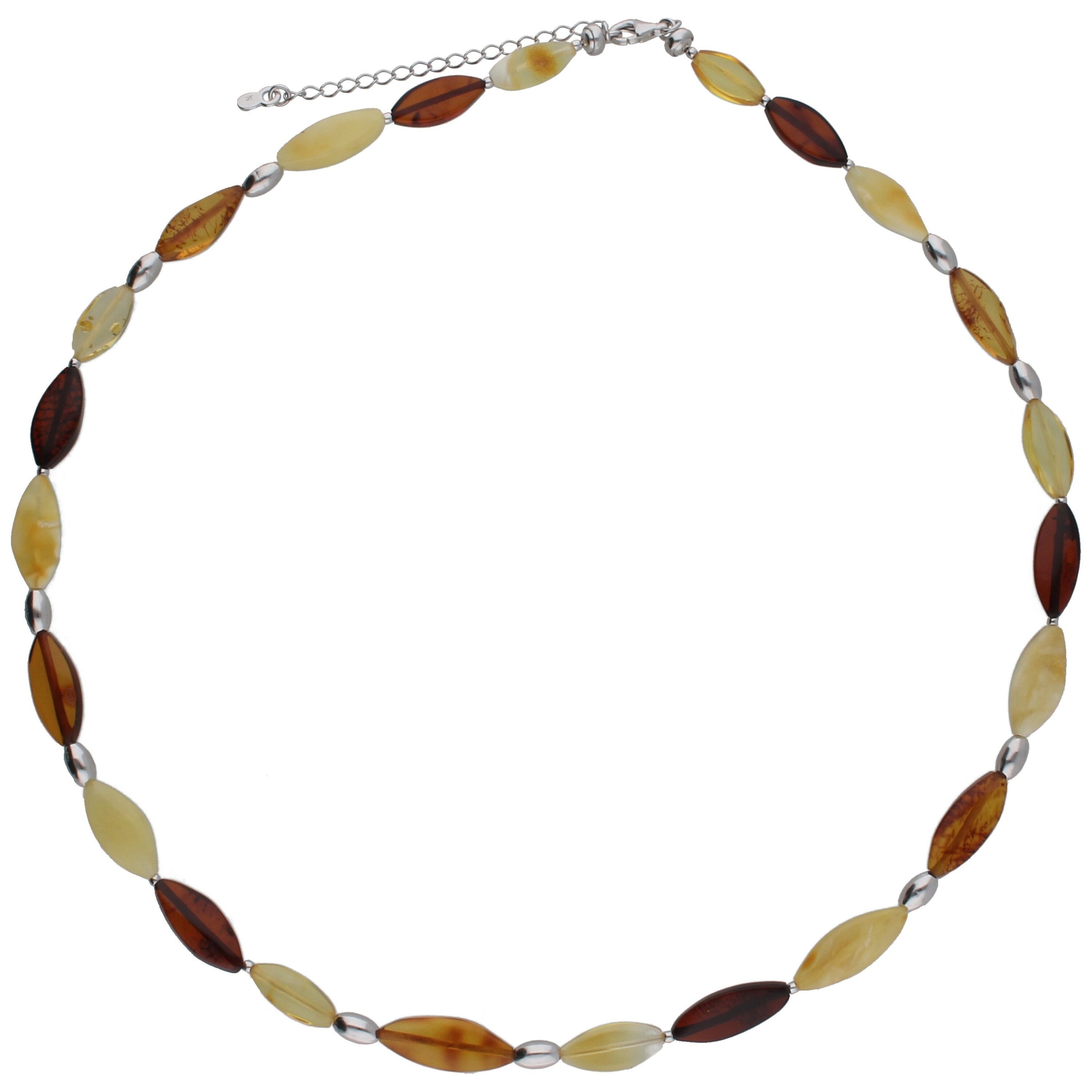 Smart Jewel Collier mit Bernsteinen, Silber 925