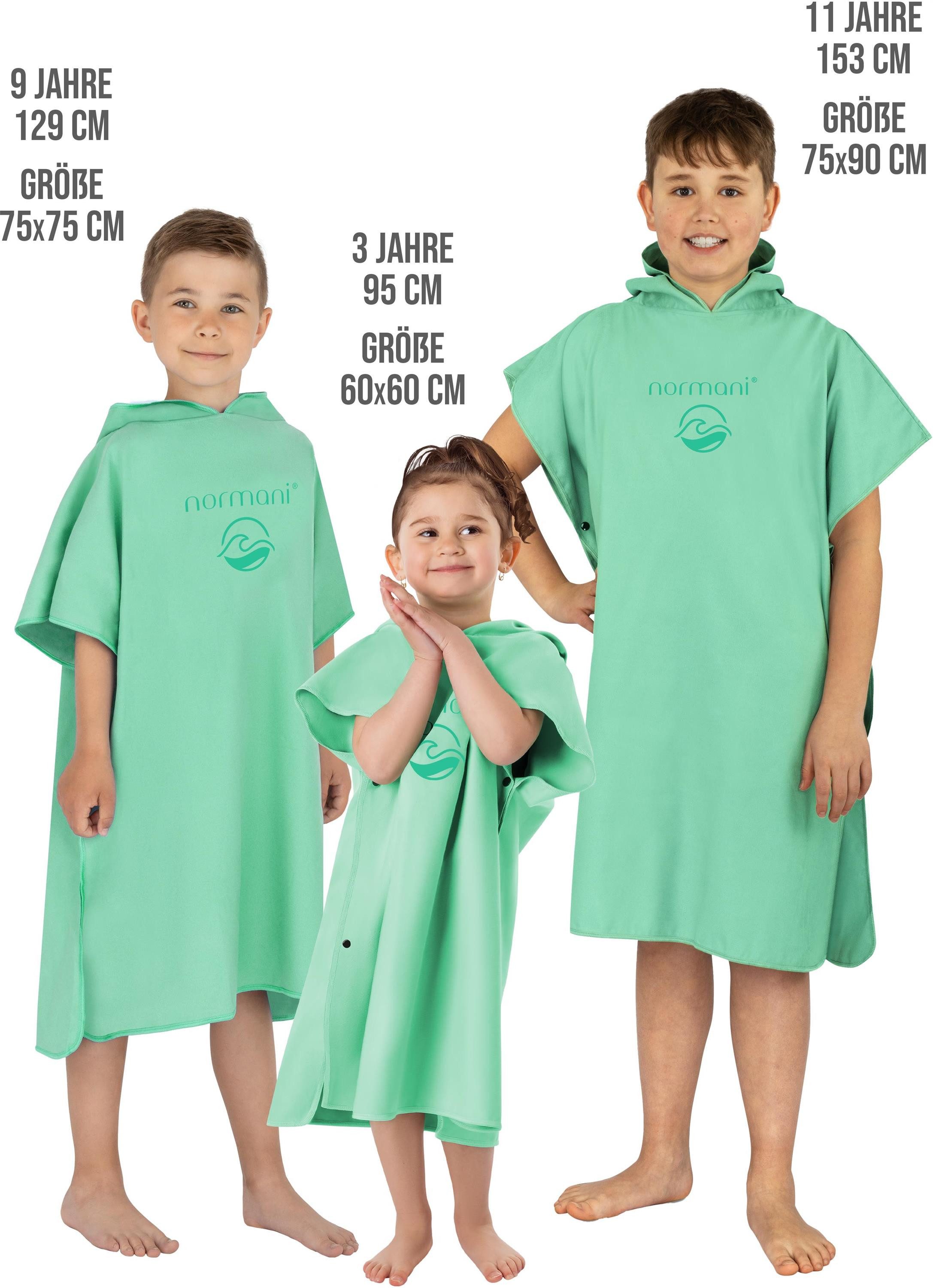 normani Badeponcho, Polyester, Kapuze, Schlupf, Strand-Poncho günstig online kaufen