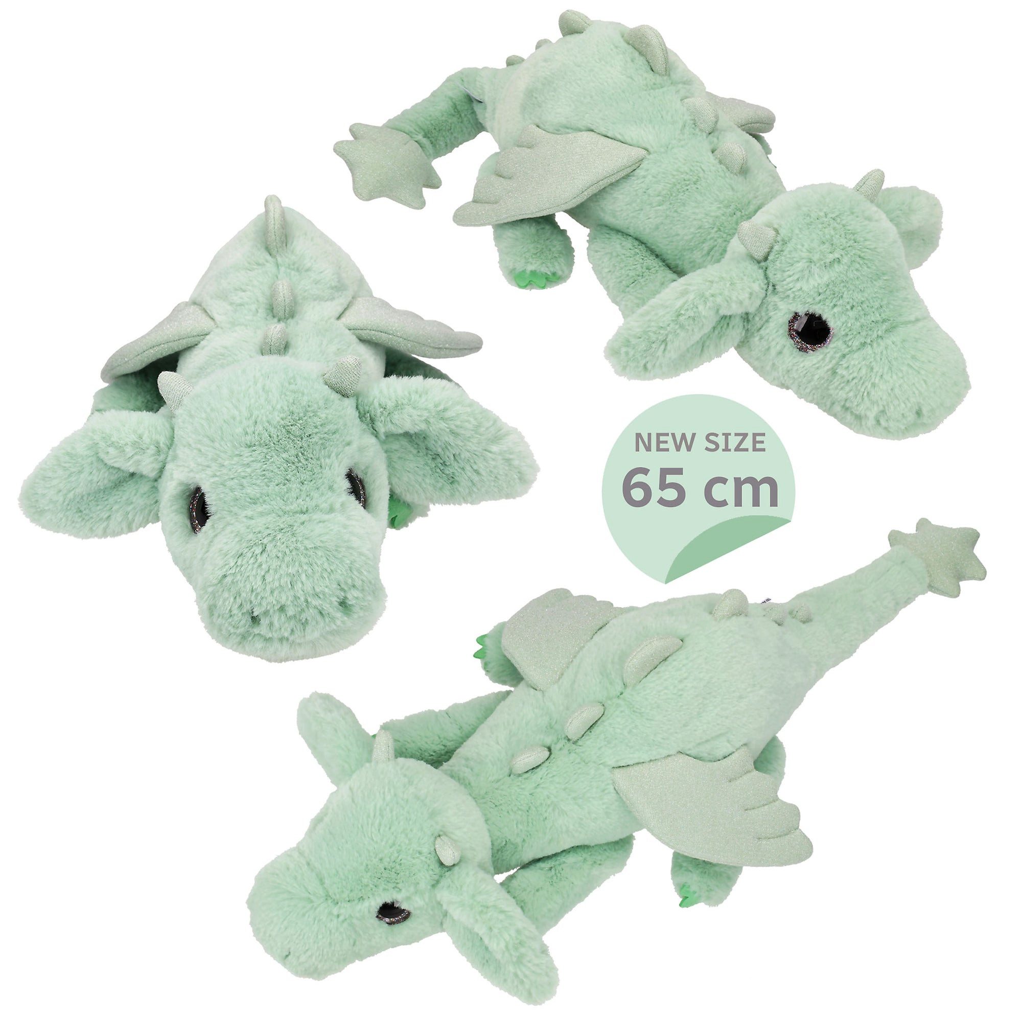Depesche Spiel SNUKIS Plüschdrache, grün, 65 cm