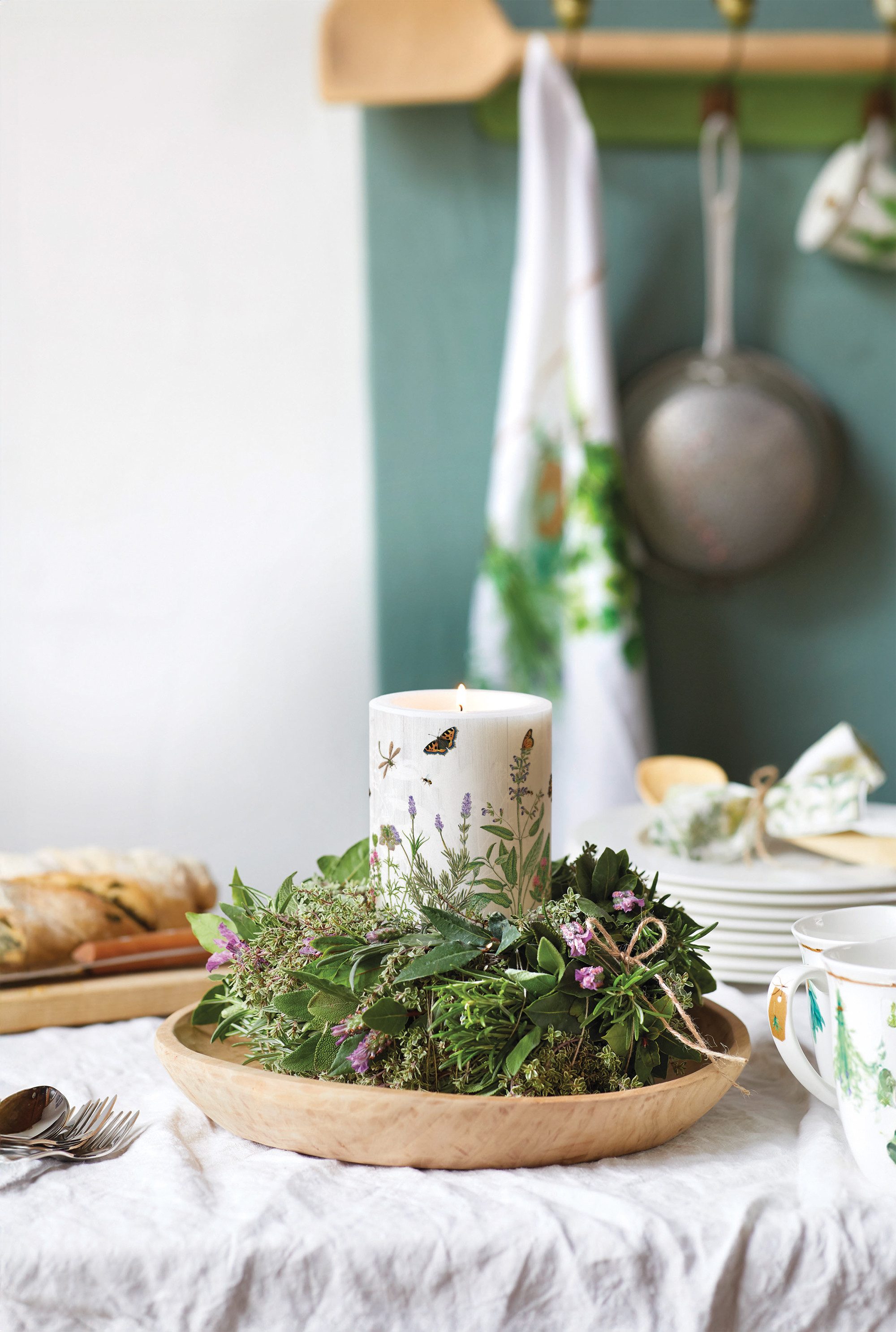 Ambiente® Geschirrtuch Herb garden, (1-tlg., 1-teilig), günstig online kaufen
