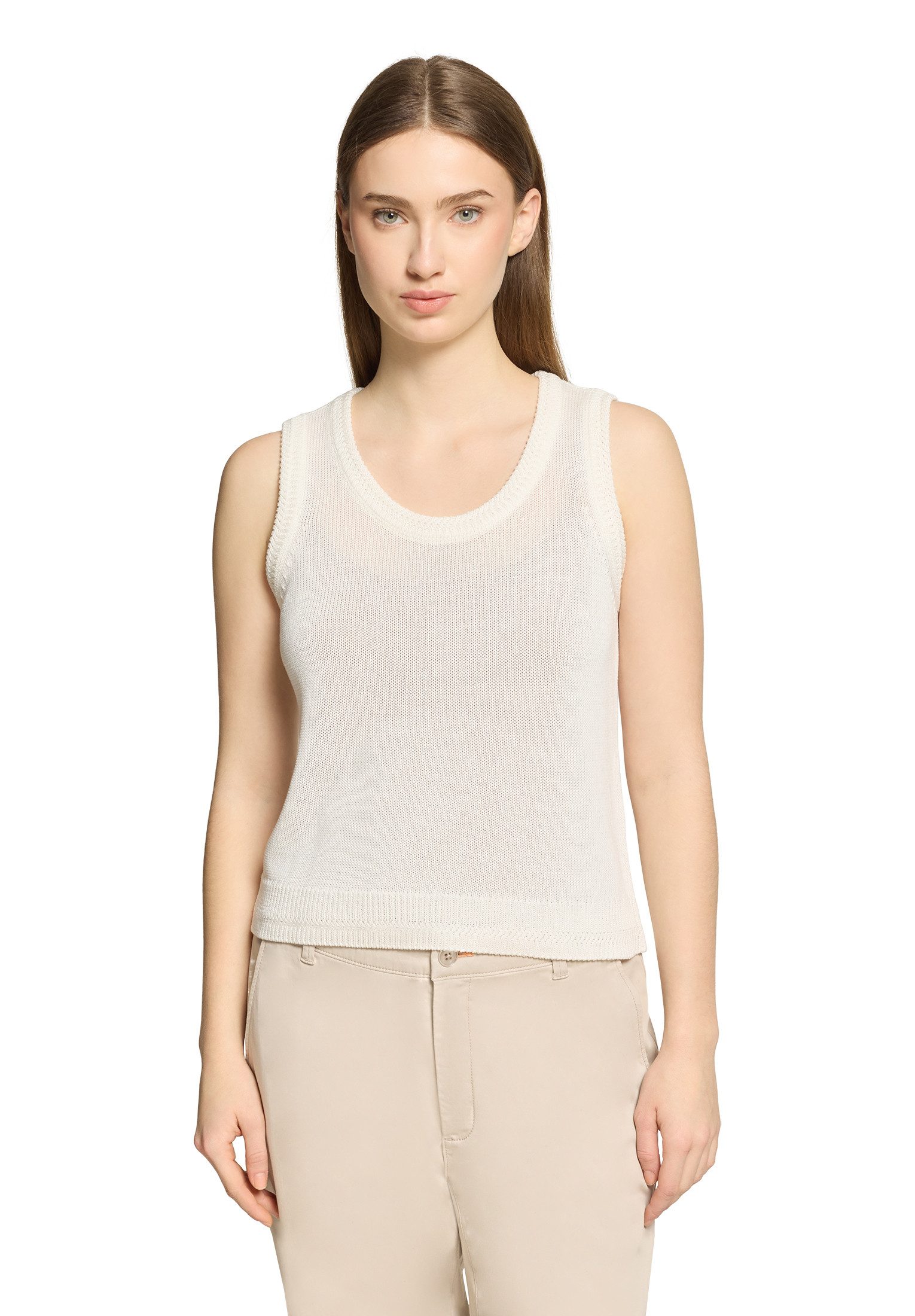 Cartoon Stricktop Damen mit Rundhalsausschnitt