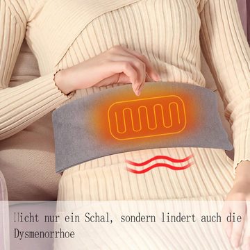 GelldG Beheizter Schlauchschal USB Beheizter Schal 3 Stufen Einstellbarer Temperatur Unisex Heizschal