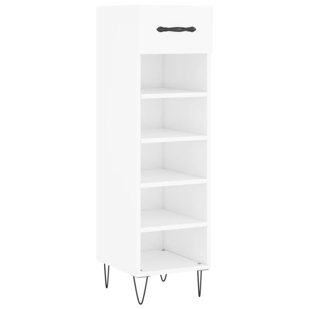 vidaXL Schuhschrank Schuhschrank Hochglanz-Weiß 30x35x105 cm günstig online kaufen
