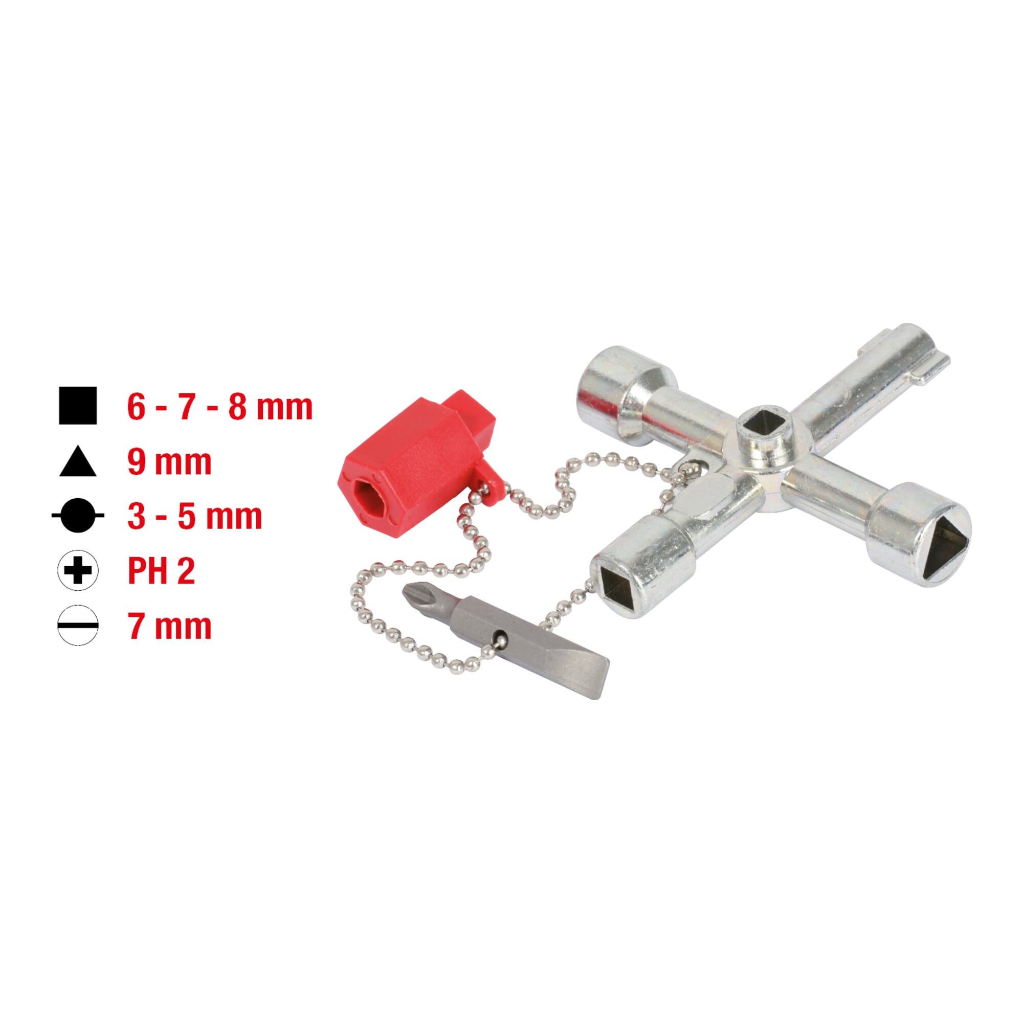 KS Tools Steckschlüssel KS Tools Universal-Schaltschrankschlüssel, 71mm