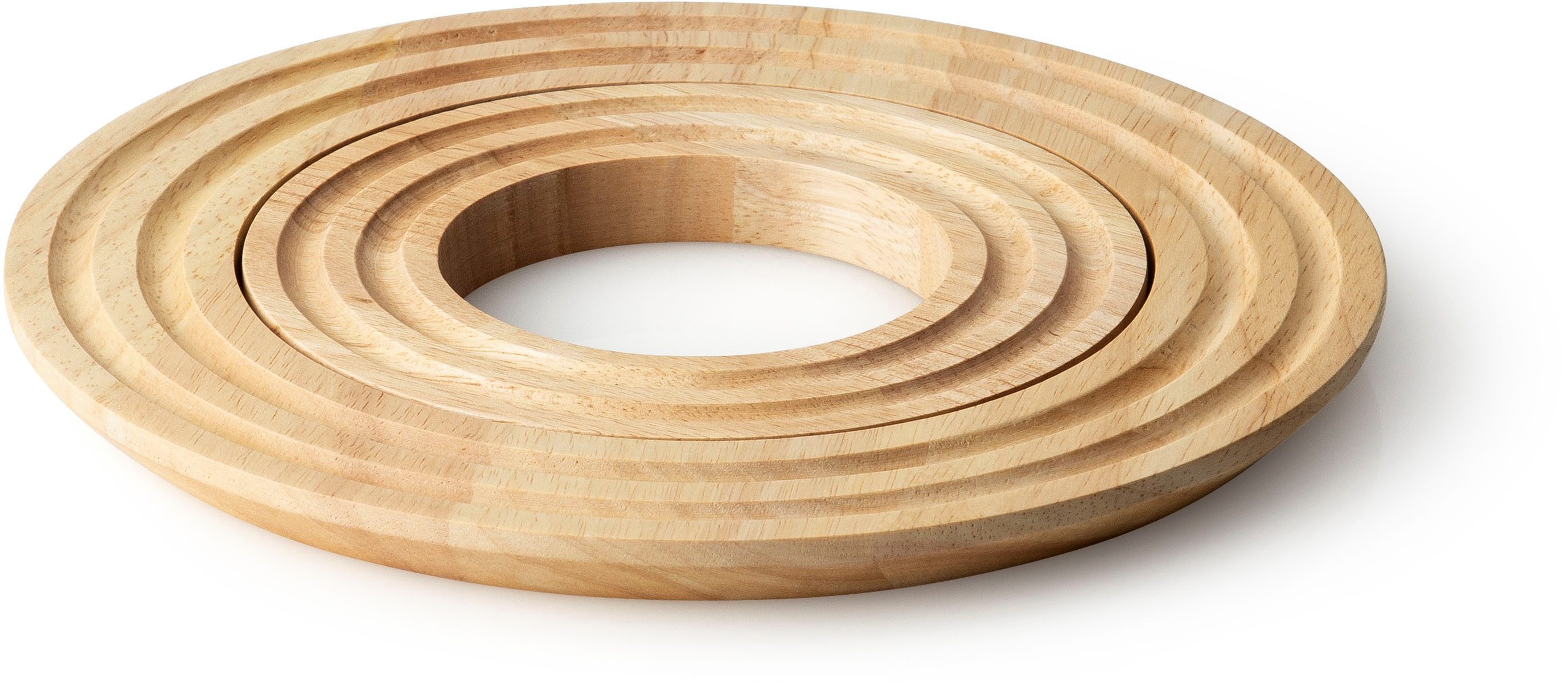 Continenta Topfuntersetzer, 2-tlg., rund, Gummibaum Ø 21x1,5 cm