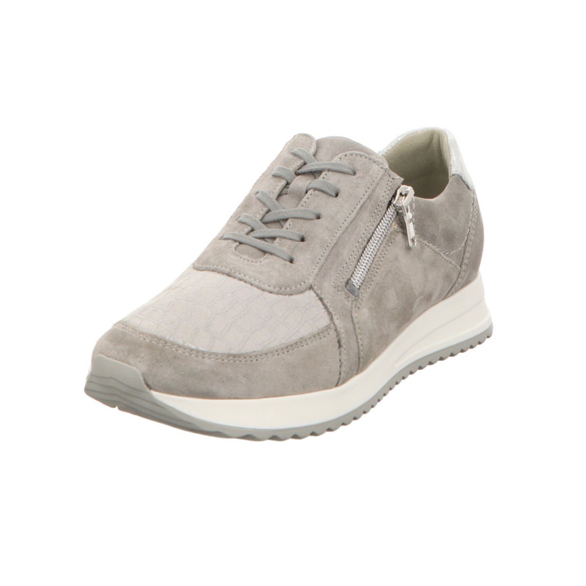 Freizeit Schnürer für Damen in grau Schnürschuh