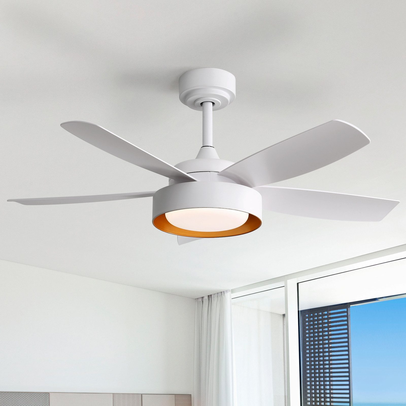 Sofucor Deckenventilator mit 18W LED-Beleuchtung und günstig online kaufen