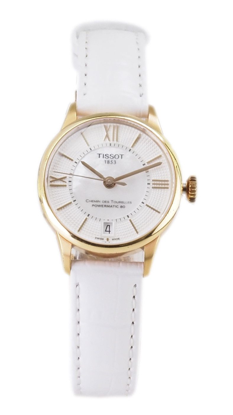 Tissot Automatikuhr Tissot Damen Automatik Uhr Chemin Des Tourelles Powermatic 80 T0992073, (Rosegold)