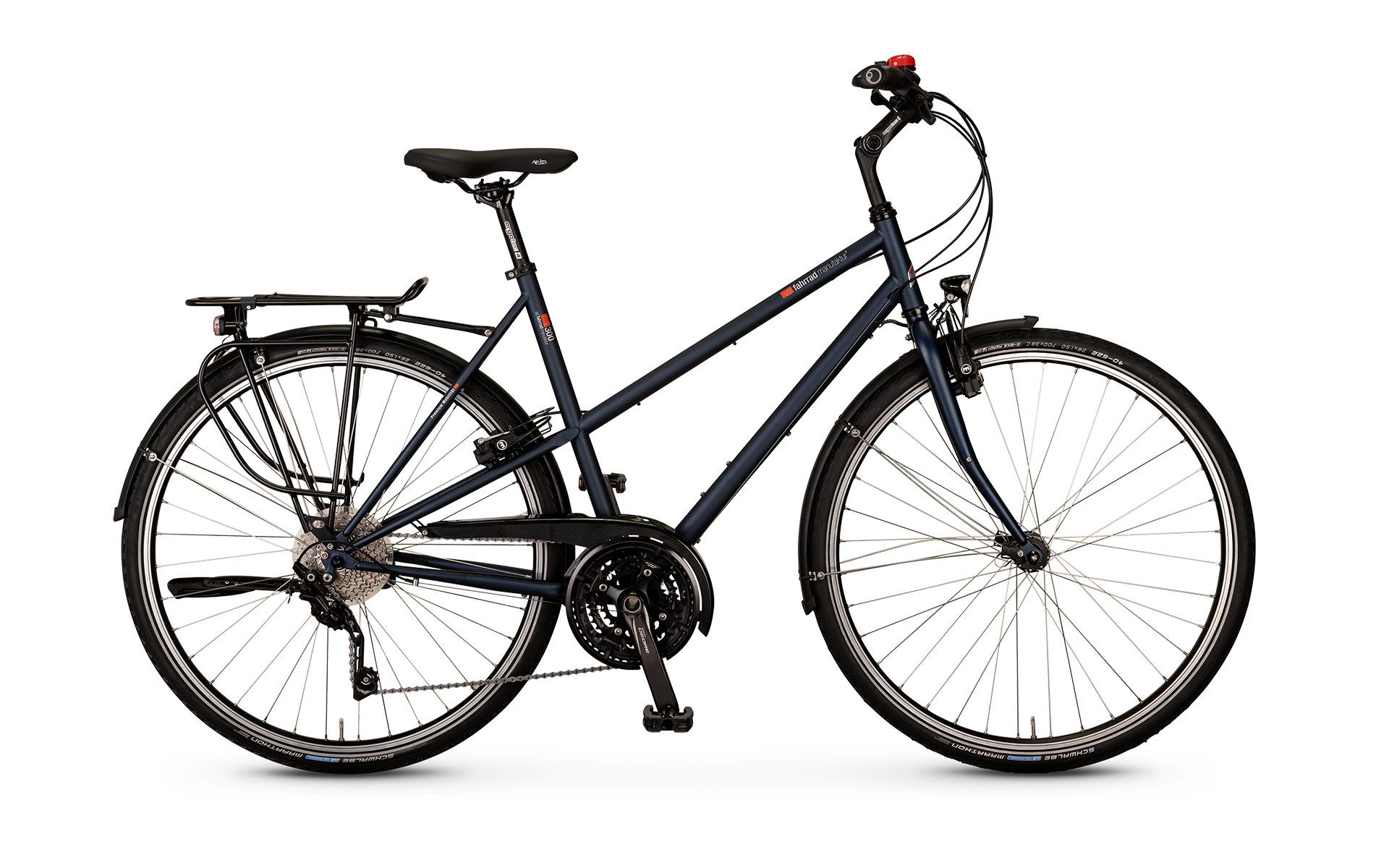 vsf fahrradmanufaktur Trekkingrad vsf fahrradmanufaktur T-300 Deore - Herren Trekkingrad ebony metallic, 30 Gang, Frame Size: Diamond 52 cm