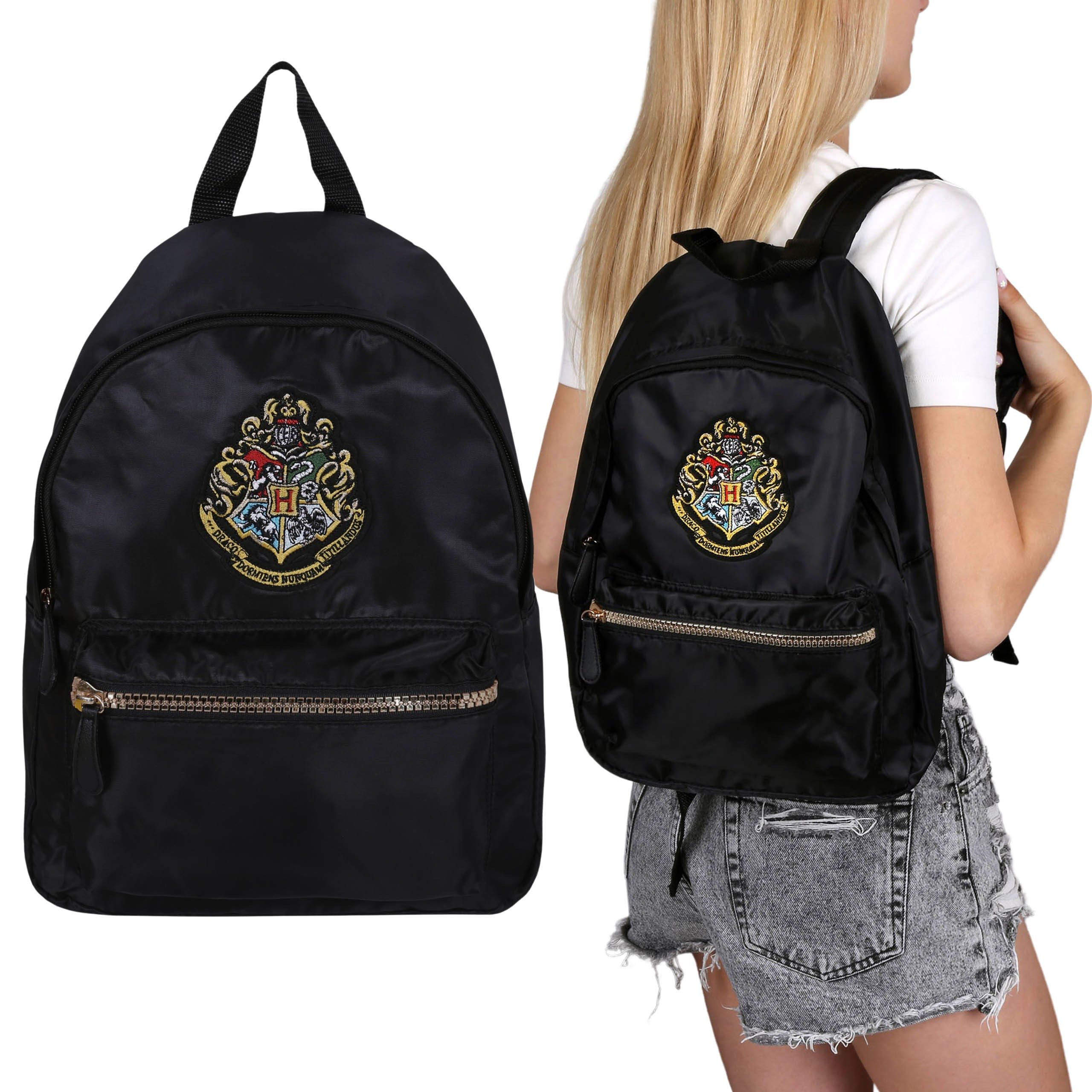 Sarcia.eu Schulrucksack Harry Potter Rucksack schwarz, für Damen, Jugend, Schule, geräumig