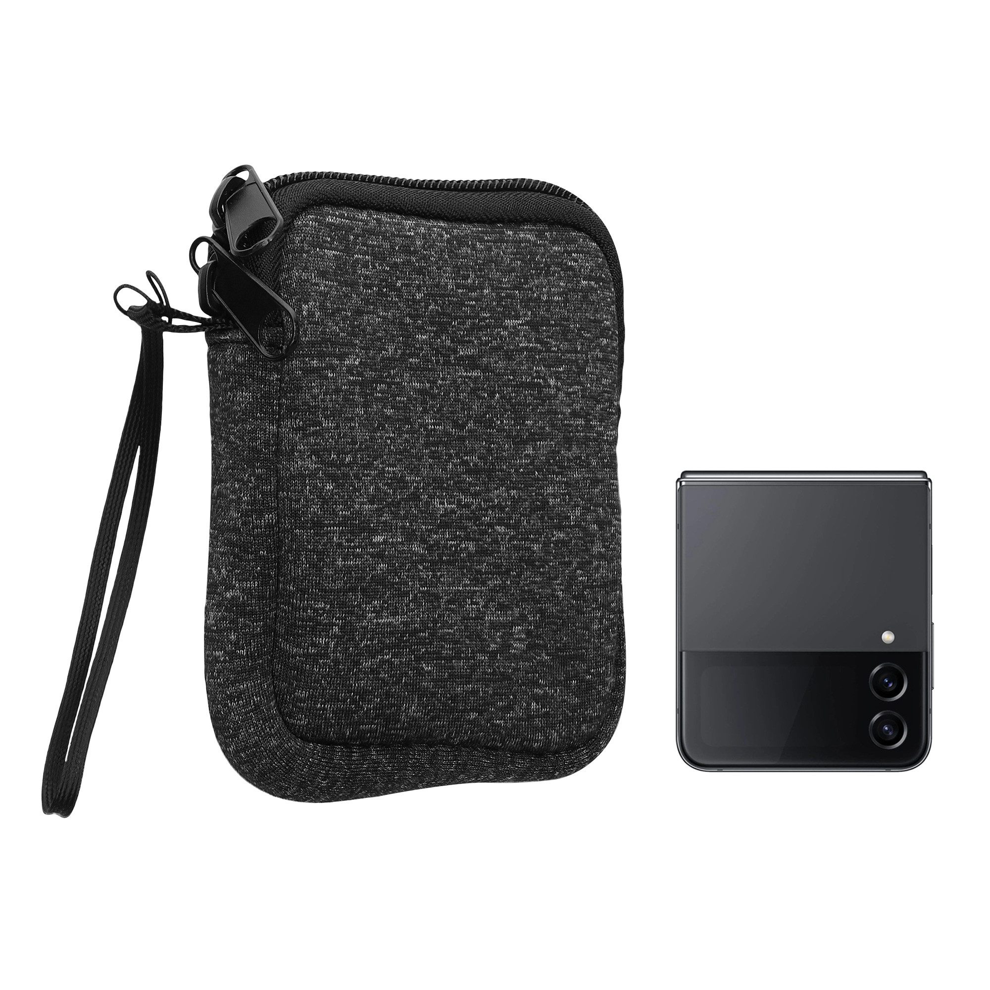 kwmobile Sleeve Handytasche für Smartphones XXS - 3 / 3,5" - Handy Hülle, Neopren Handy Tasche 10 x 8 x 2 cm Innenmaße