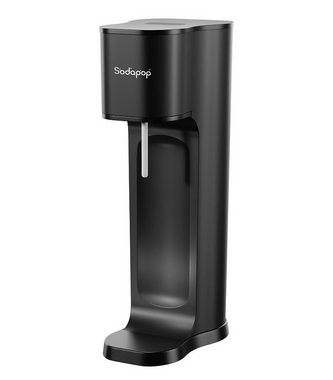Sodapop Wassersprudler SODAPOP Wassersprudler Joy ECO matt schwarz, 1x 850ml PET Flasche, CO² Zylinder inklusive