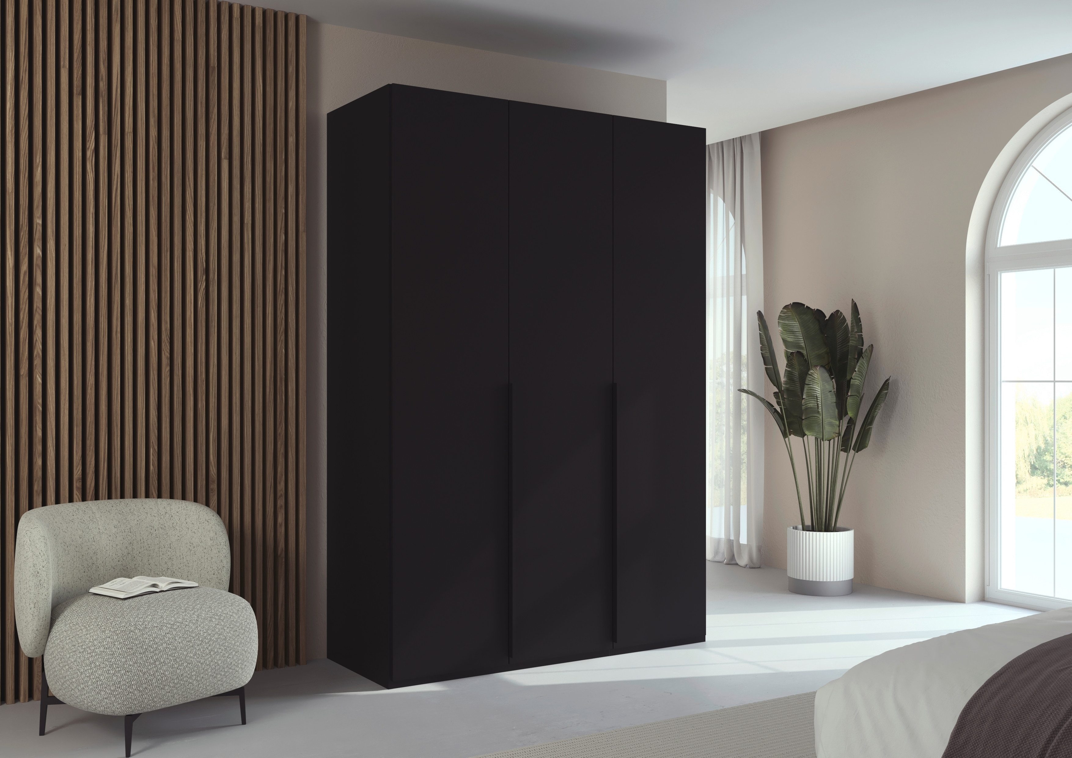LeGer Home by Lena Gercke Kleiderschrank Schrank Garderobe Ankleide Schlafzimmer Flur SERINA Eyecatcher (3 verschiedene Ausstattungen BASIC/CLASSIC/PREMIUM (inkl. SOFT-CLOSE) in 6 Breiten (101 - 401 cm) mit Front Glas oder Dekor MADE IN GERMANY