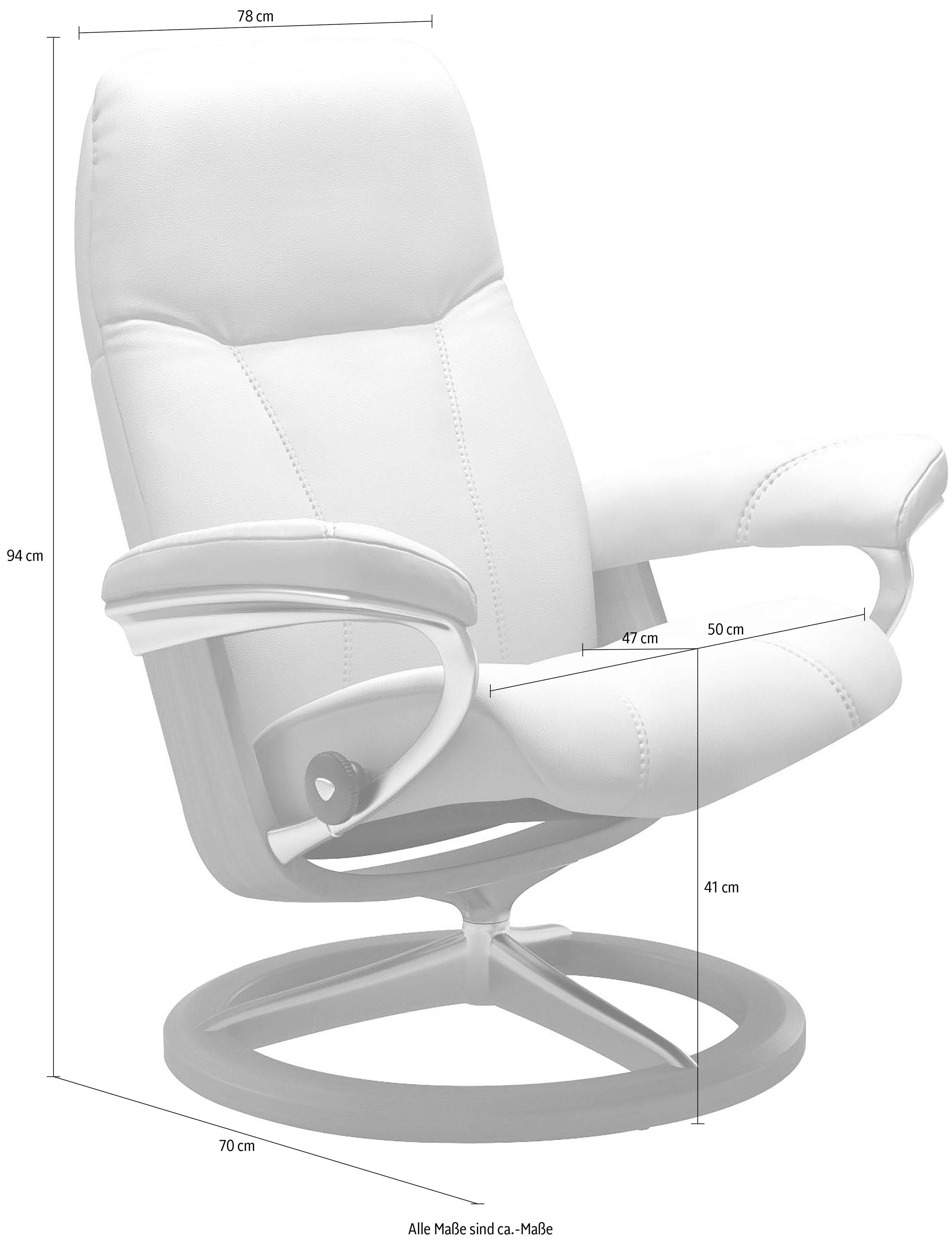 Größe Gestell Consul, mit Wenge Relaxsessel Signature Stressless® Base, S,