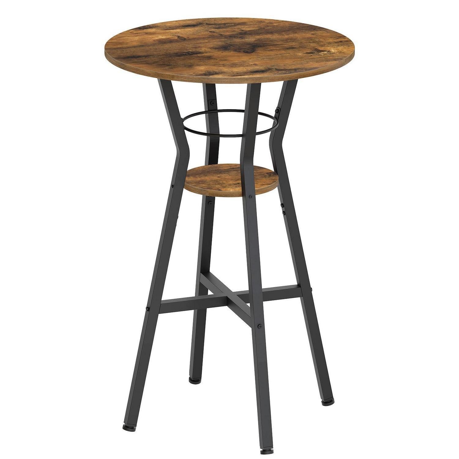 LuxusKollektion Stehtisch Stehtisch rund 2-stufig rustikal XBT03BR (1-St)