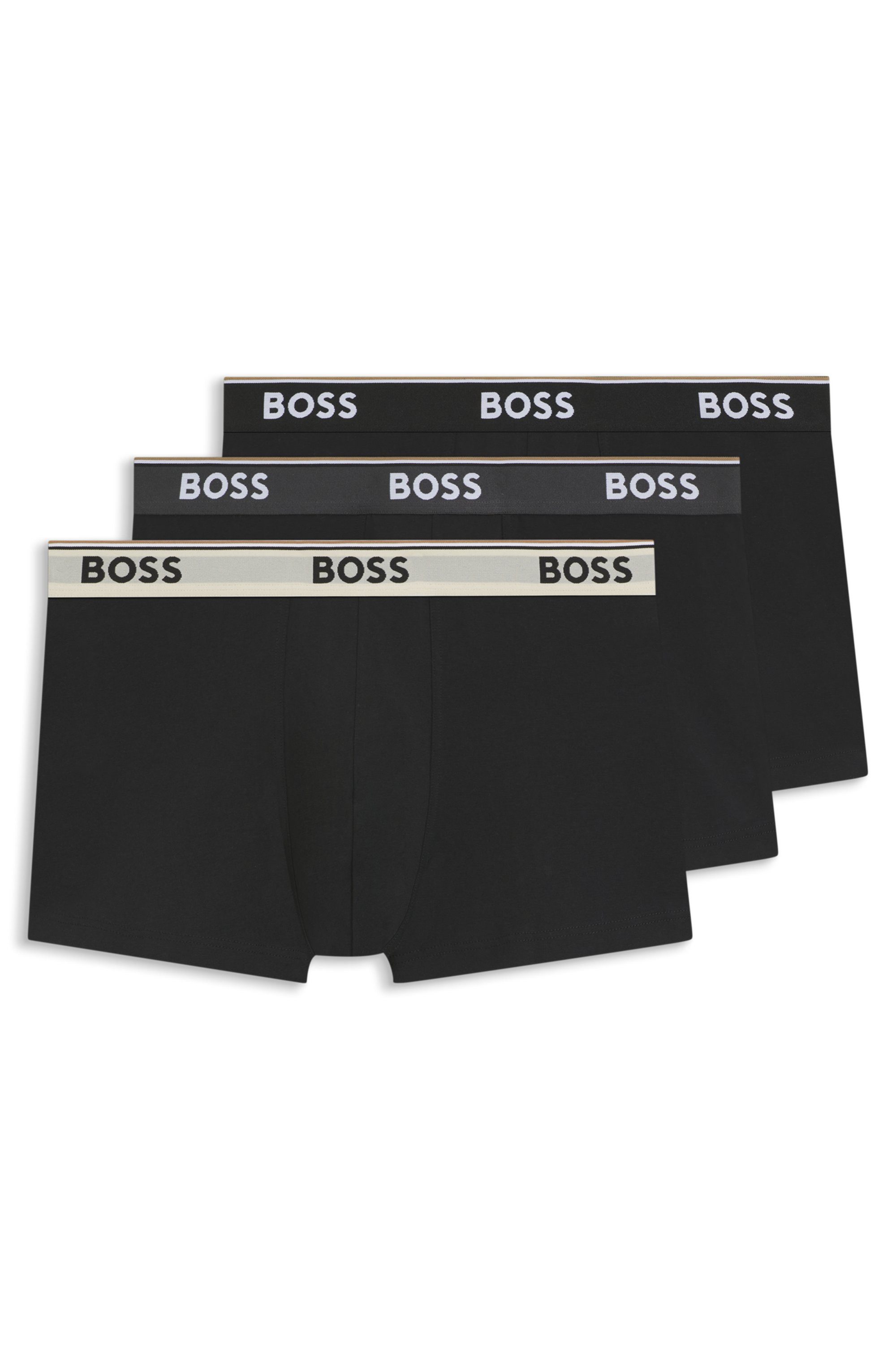 BOSS Trunk 3P Power (Packung, 3-St) mit BOSS Schriftzug auf dem Bund günstig online kaufen