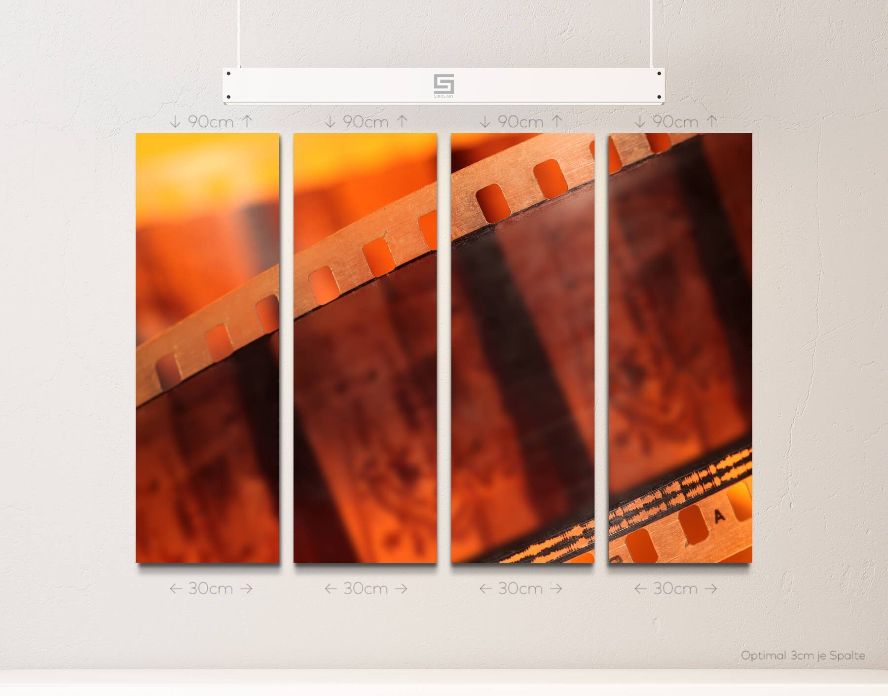Sinus Art Leinwandbild Retro  Filmstreifen günstig online kaufen