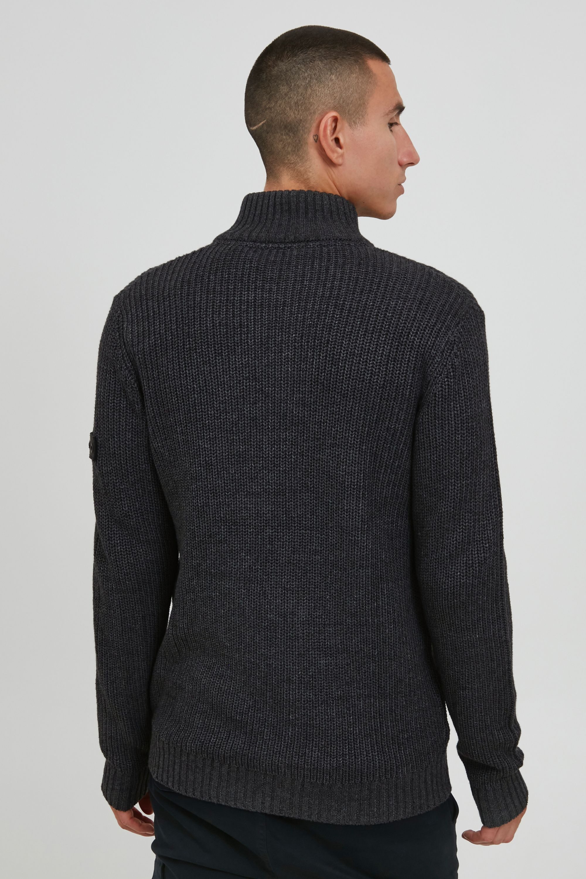 11 Project Strickjacke PRXander ZipperJacke mit Stehkragen – Bild 3 von 5