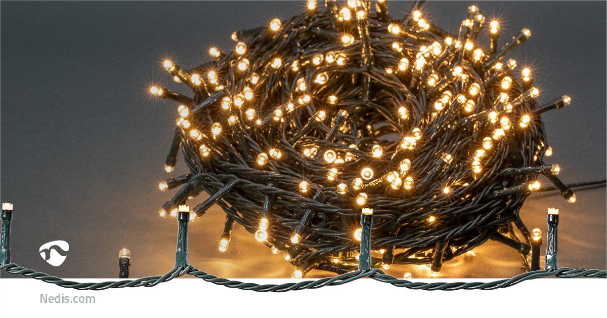 Nedis Discolicht CLLS720, LED-720, 7 Lichteffekte, für Innen- und Außenbereich, Timer-Funktion, Warmweiss, LED-720, 7 Lichteffekte, für Innen- und Außenbereich, Timer-Funktion