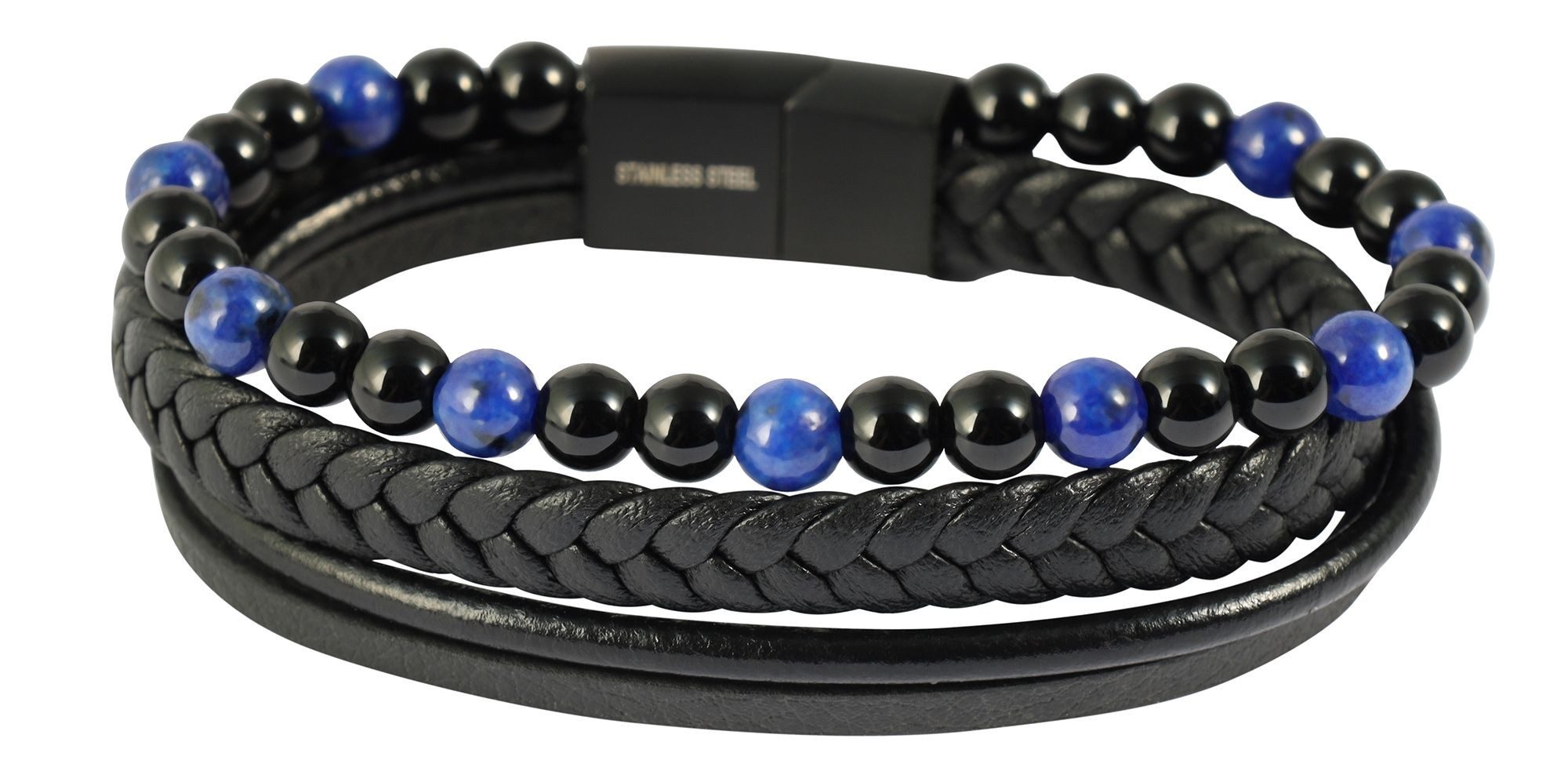 Armband Echtleder schwarz