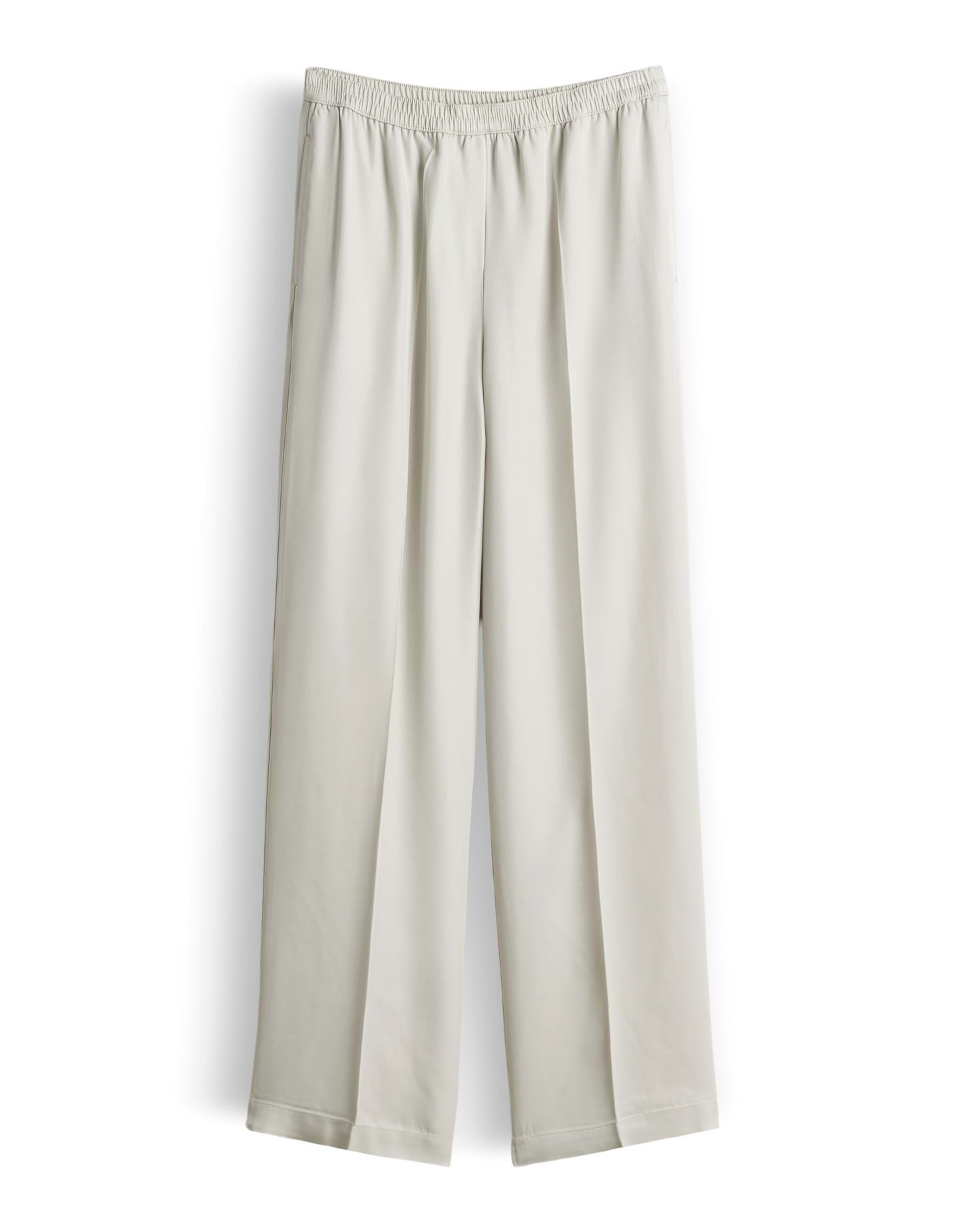someday Stoffhose Cevil flow Mid Rise, elastischer Bund mit Bügelfalten