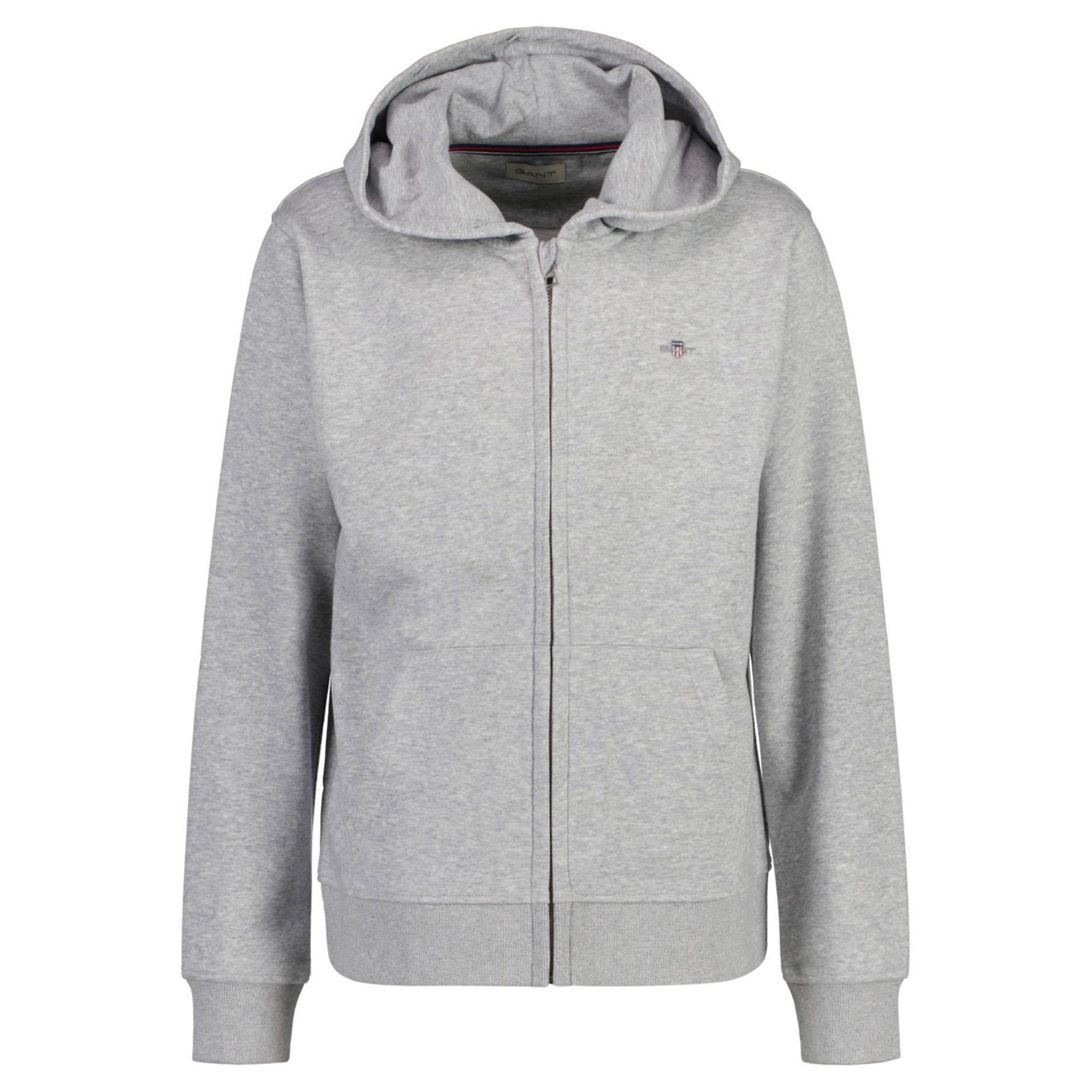 Gant Sweatshirt Unisex Sweatjacke Baumwolle Shield Full Zip Hoodie