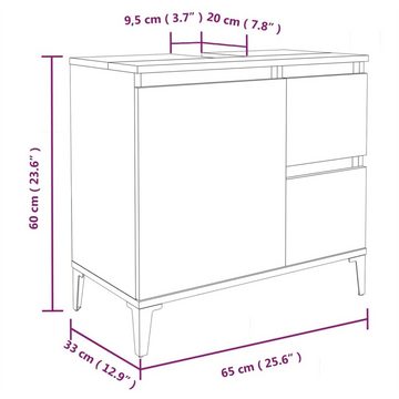 DOTMALL Stauraumschrank Badmöbel-Set, Badezimmerschrank-Set, 3-teiliges, weißem , Holzwerkstoff
