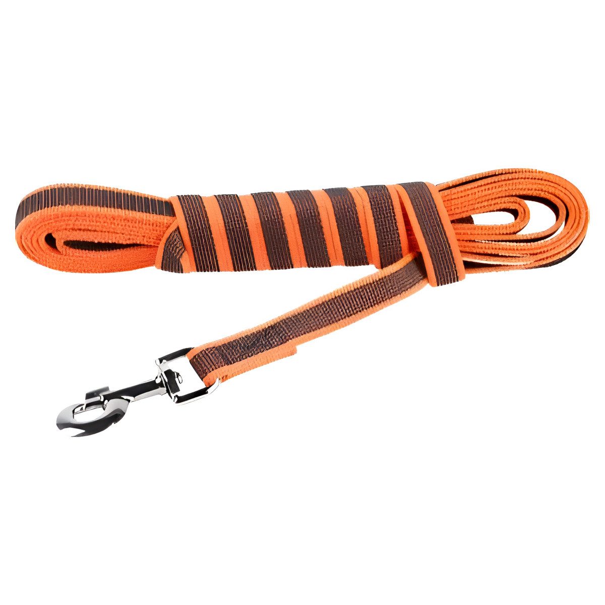 Julius-K9 Schleppleine Schleppleine Super Grip mit Handschlaufe orange