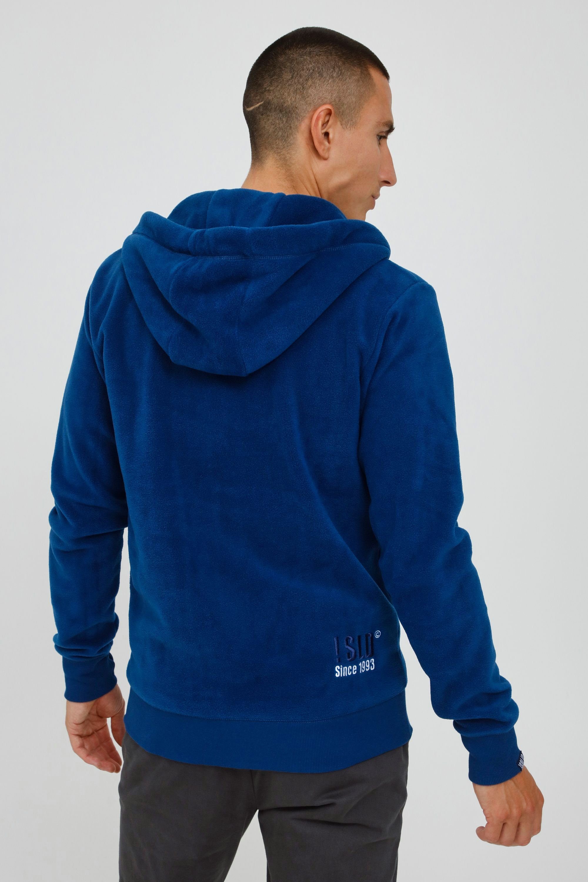 Sweatshirtjacke Kragen SDLoki Blue Faded hochabschließendem (1542) !Solid mit Fleecejacke