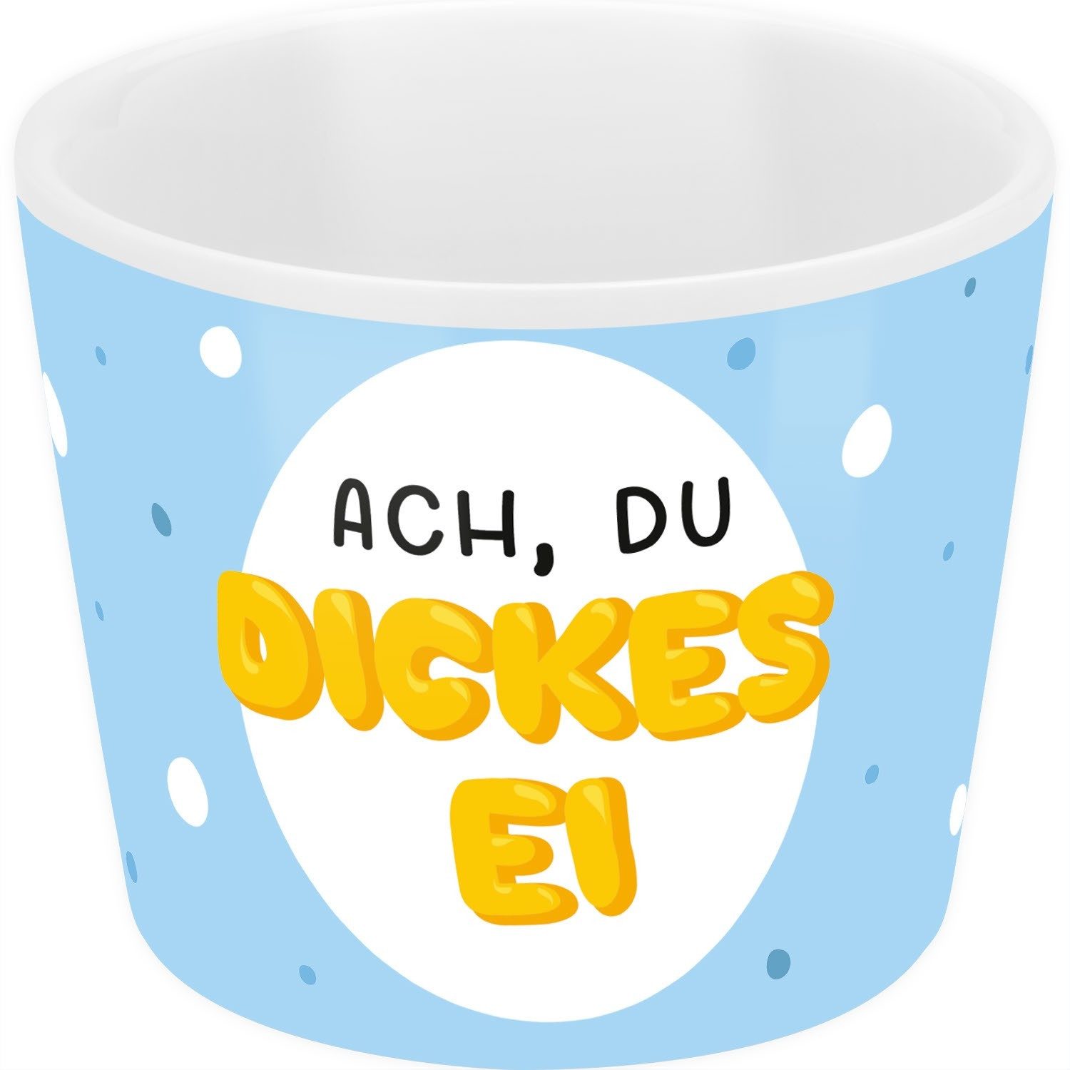 Sheepworld Eierbecher Eierbecher Porzellan Ø 5,2cm H 4,3cm Geschenk Sheepworld DICKES EI