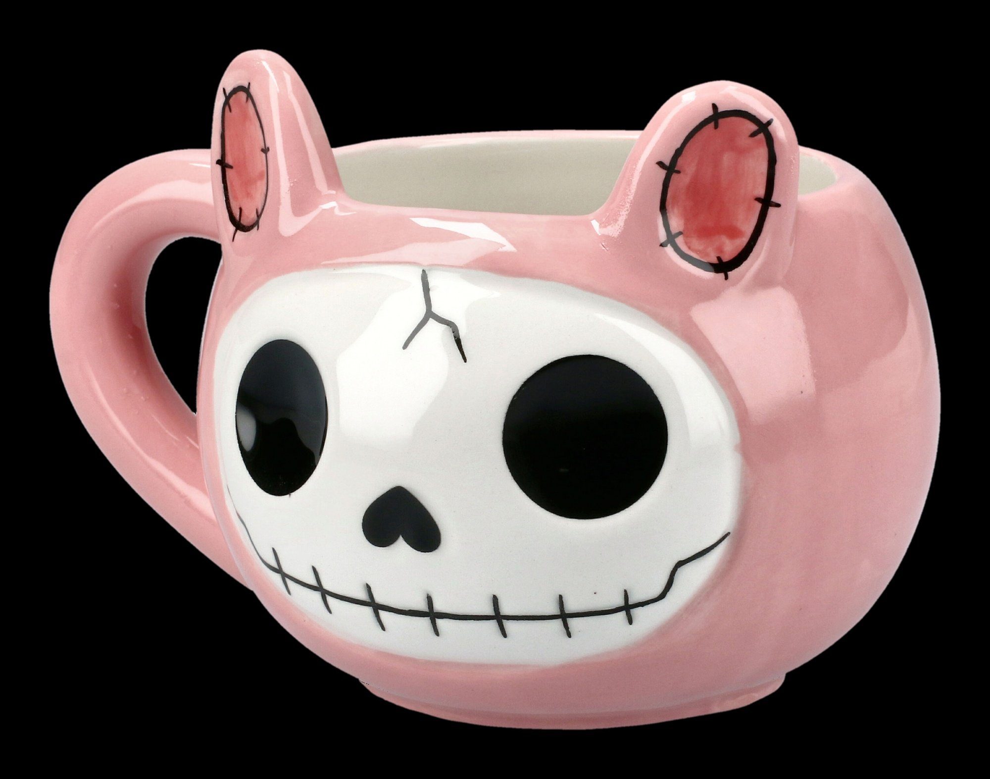 Tasse Deko, Shop - GmbH Keramik Bun Bun Furrybones Hasen Figuren Pink Keramik Tasse -