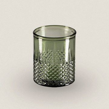 the way up Gläser-Set Trinkglas / Teelicht "Veronica" - 400 ml - 6er-Set, 100 % Altglas