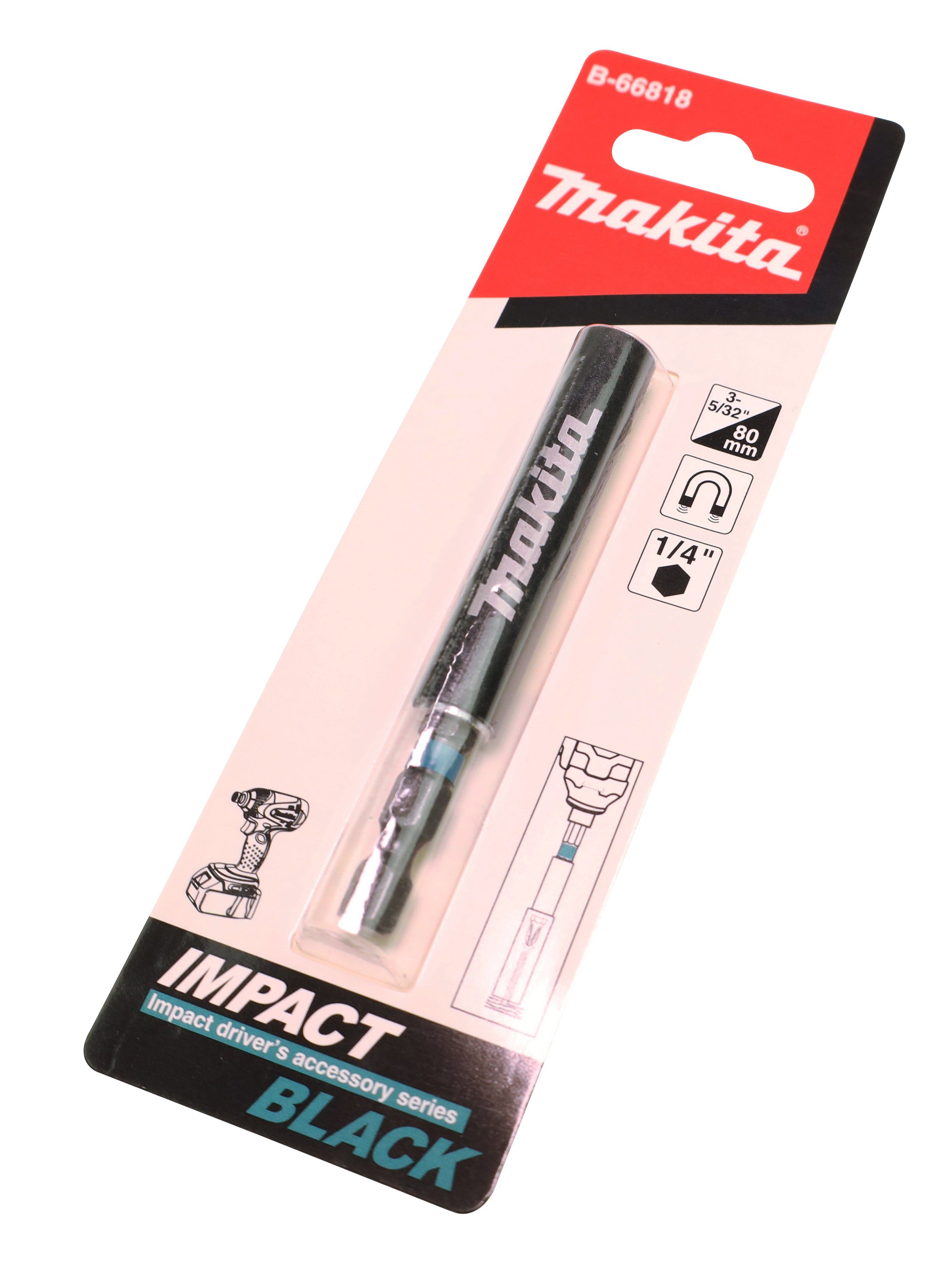 Makita Bohrer- und Bit-Set Makita B-66818 Schraubführungshülse 1/4" 80 mm für Elektrowerkzeuge