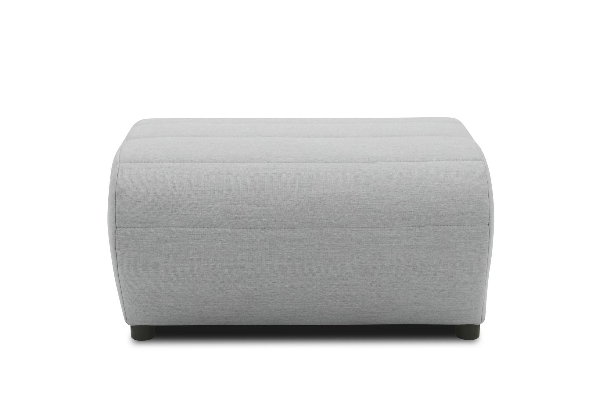 58 aufm Kessel Gartenlounge-Hocker Gartenlounge Hocker Boudicca 73x40x63 mit Outdoorbezug in silber (inkl. Versand, 1 St., Lieferung bis zur Haustür), Polster aus Quick-Dry Schaum mit einem wasserbweisende Outdoorbezug