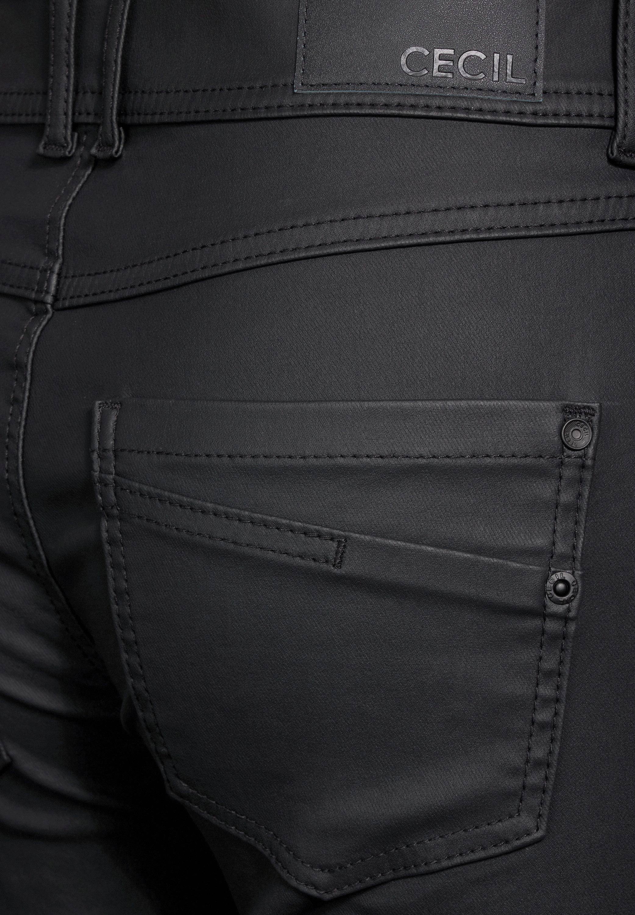 CECIL Lederimitathose SCARLETT im Five-Pocket Style