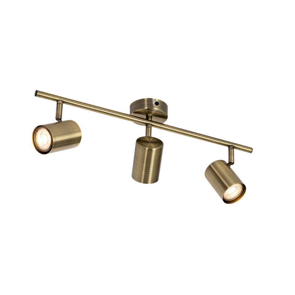 Qazqa LED Aufbaustrahler Jeana, ohne Leuchtmittel, GU10, Bronze, Modern, St günstig online kaufen