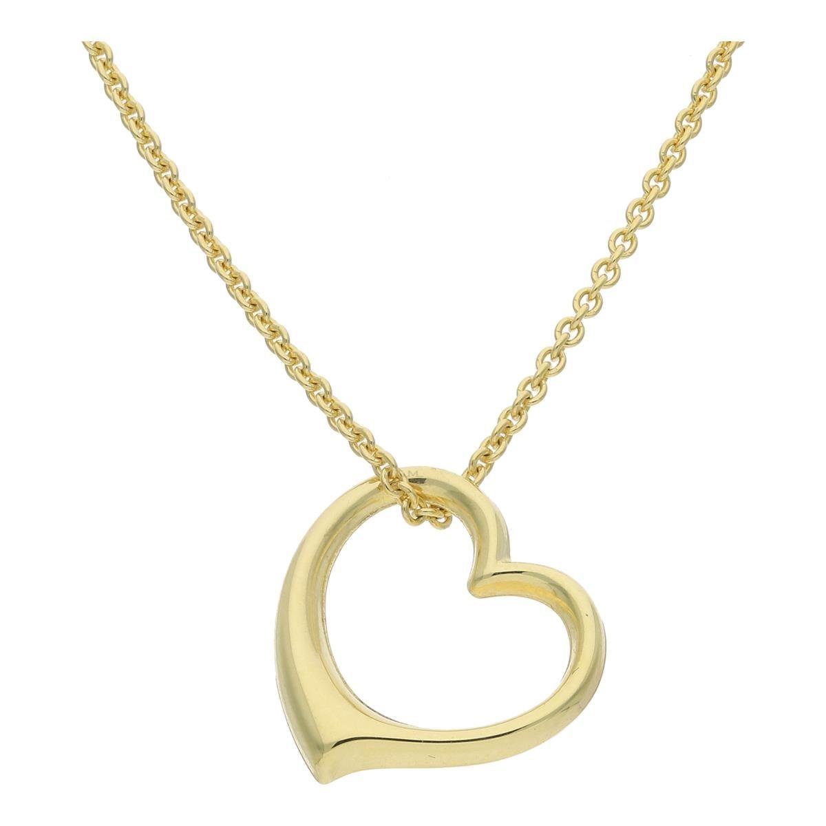 Herzanhänger JuwelmaLux Anhänger Herz 333/000 (8 Karat) Gold JL14-02-0298