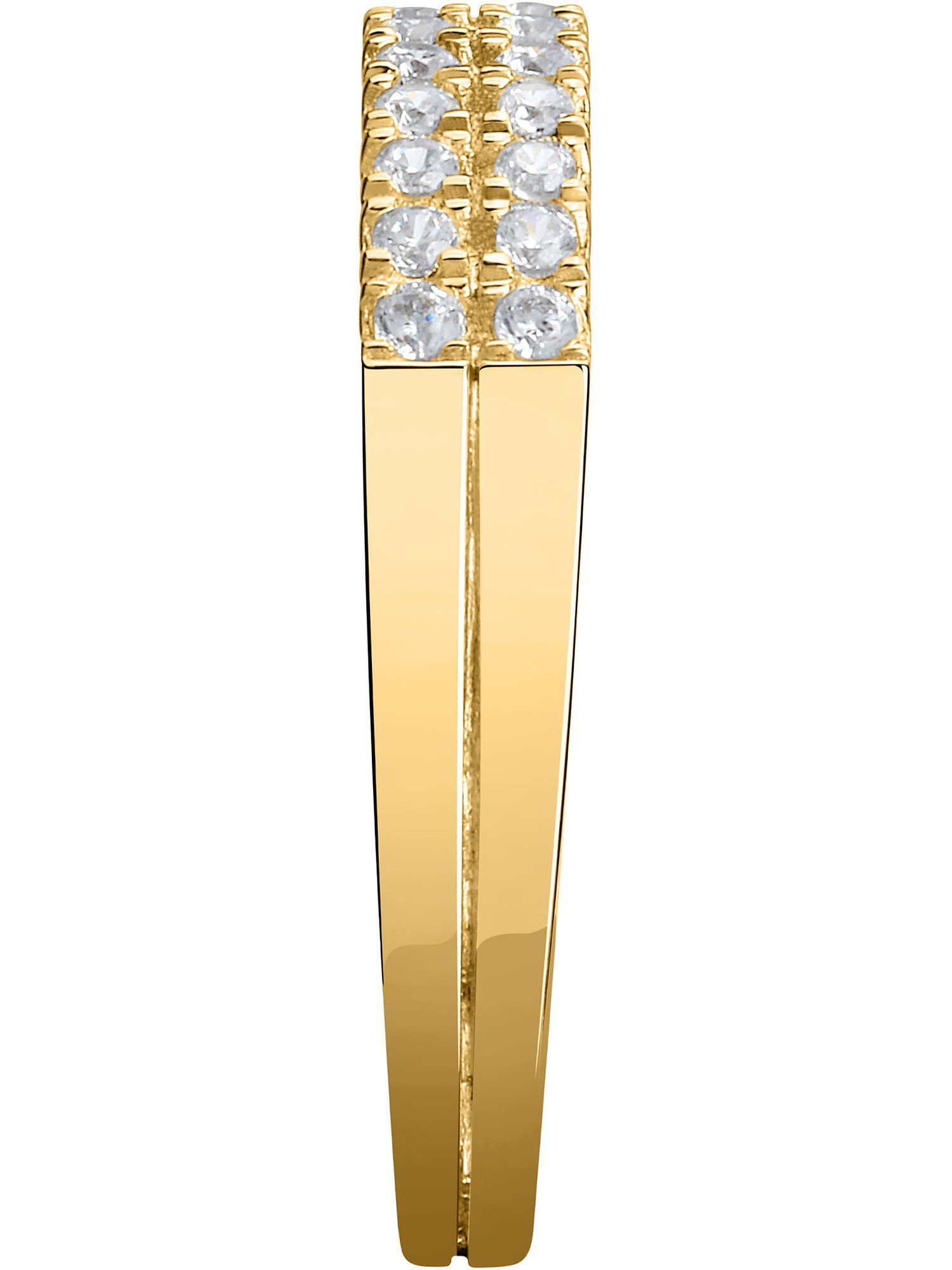 CHRIST Diamantring CHRIST Damen-Damenring 585er Gelbgold 14 Diamant