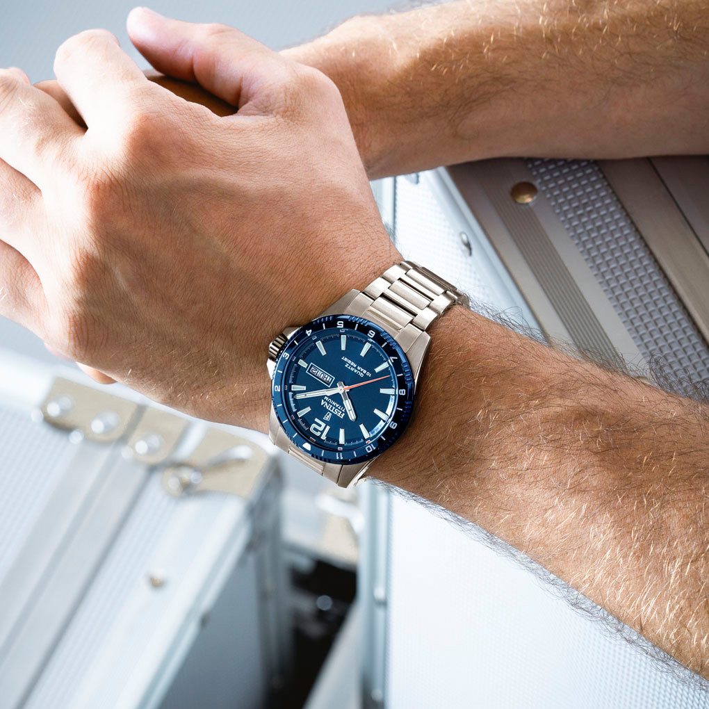 Festina Quarzuhr Calendario Titanium F20698/2, Armbanduhr, Herrenuhr, analog, Tag, Wochentag