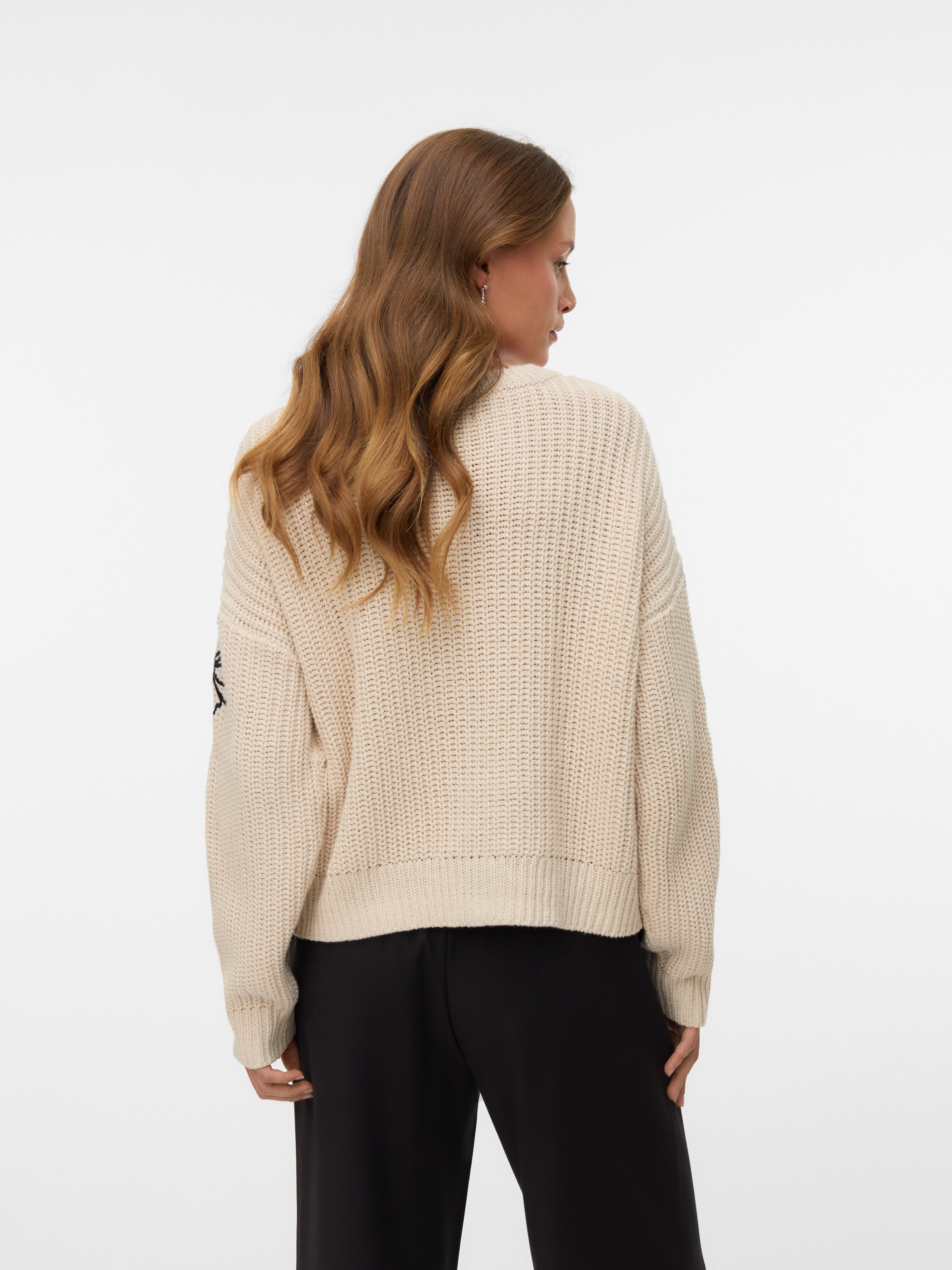 Vero Moda Rundhalspullover VMLAURA LS O-NECK günstig online kaufen