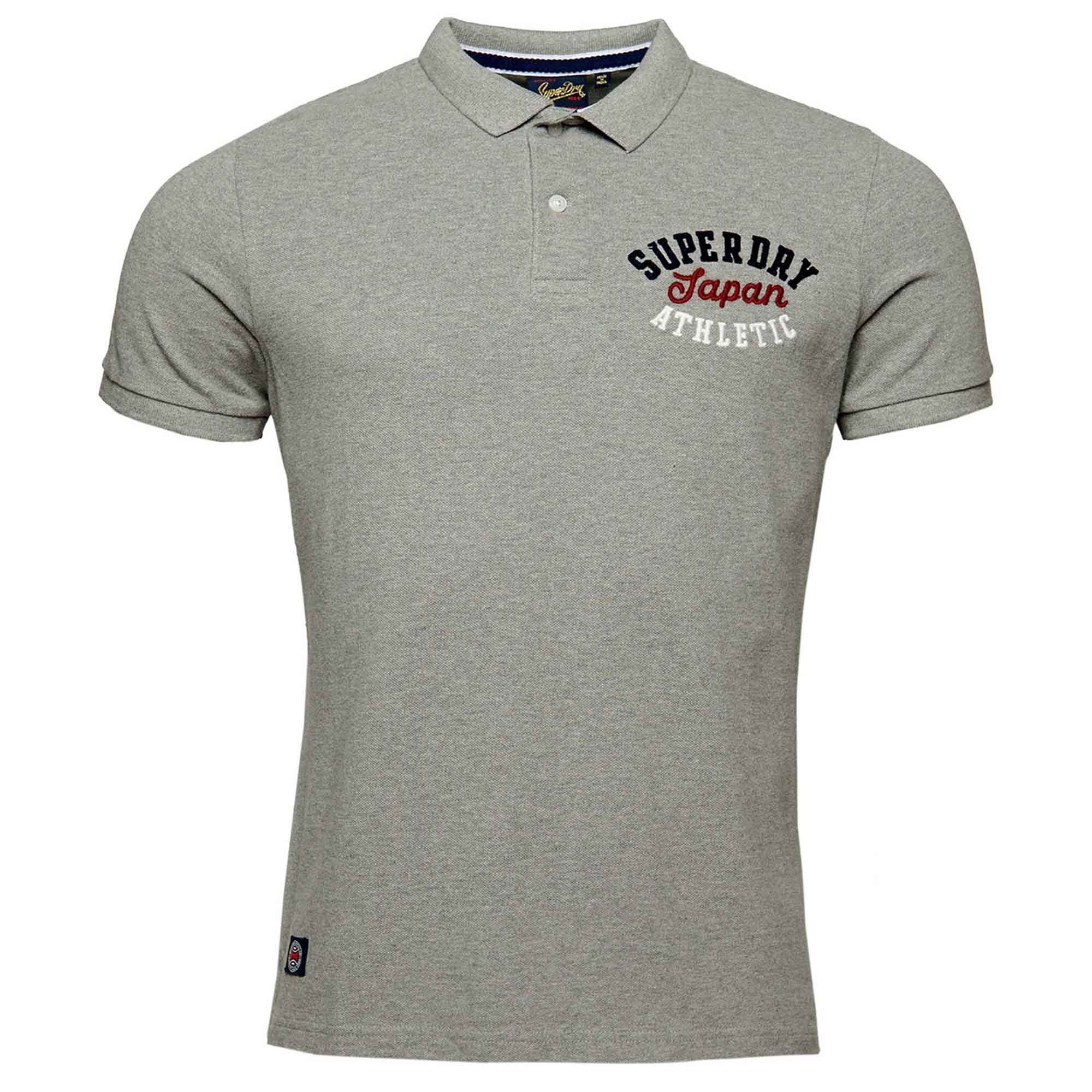 Superdry Poloshirt Herren Poloshirt - Vintage Superstate, Kurzarm Grau