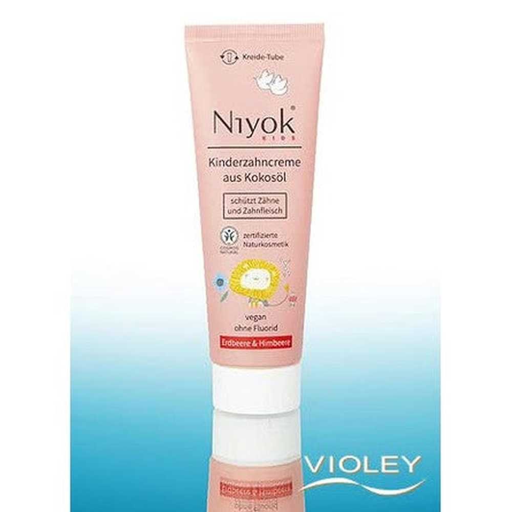 Niyok Zahnpasta Niyok Zahncreme Kids Erdbeere & Himbeere 75 ml, (1-St)